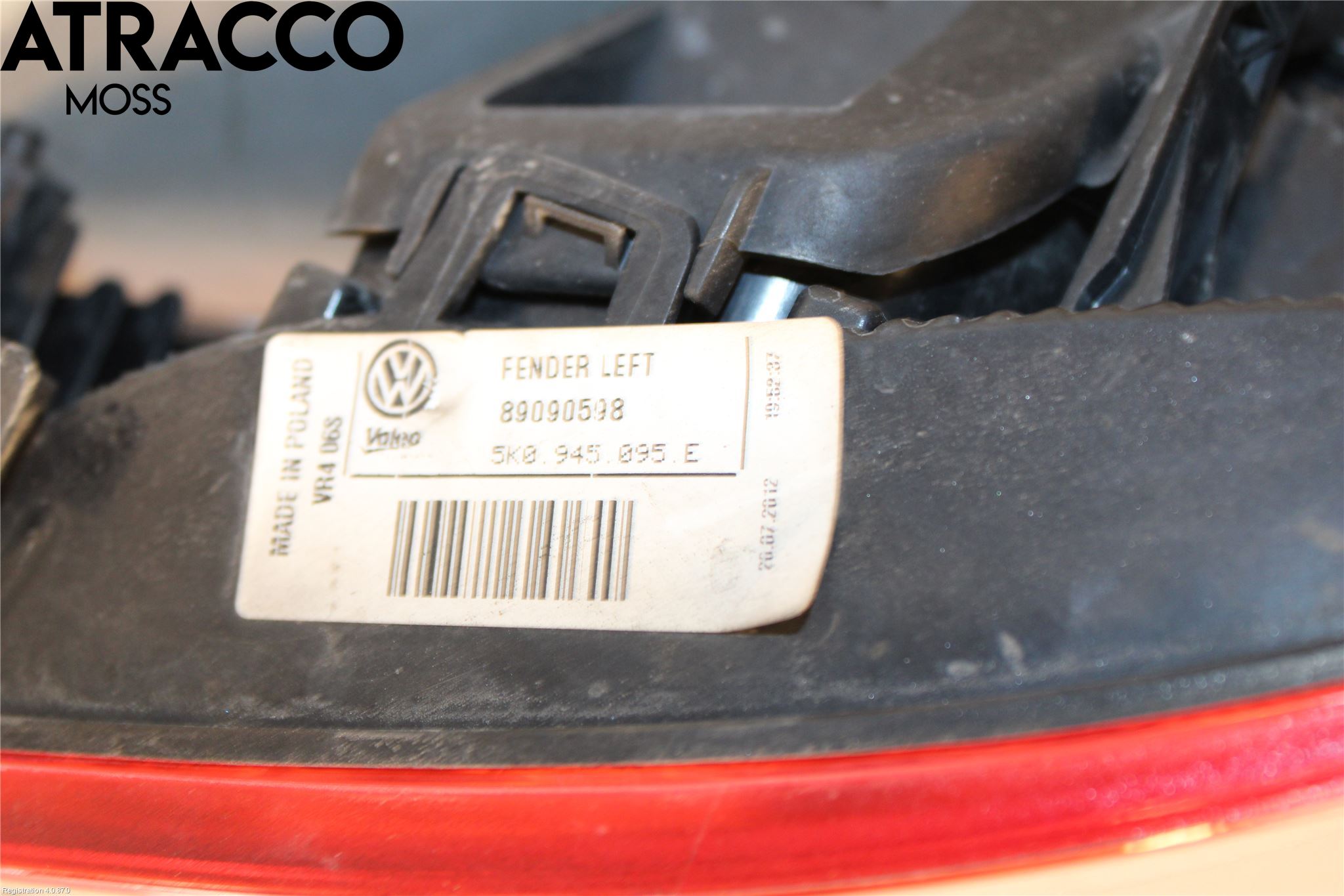 Volkswagen VW GOLF VI 09-13 Bakljus Vänster