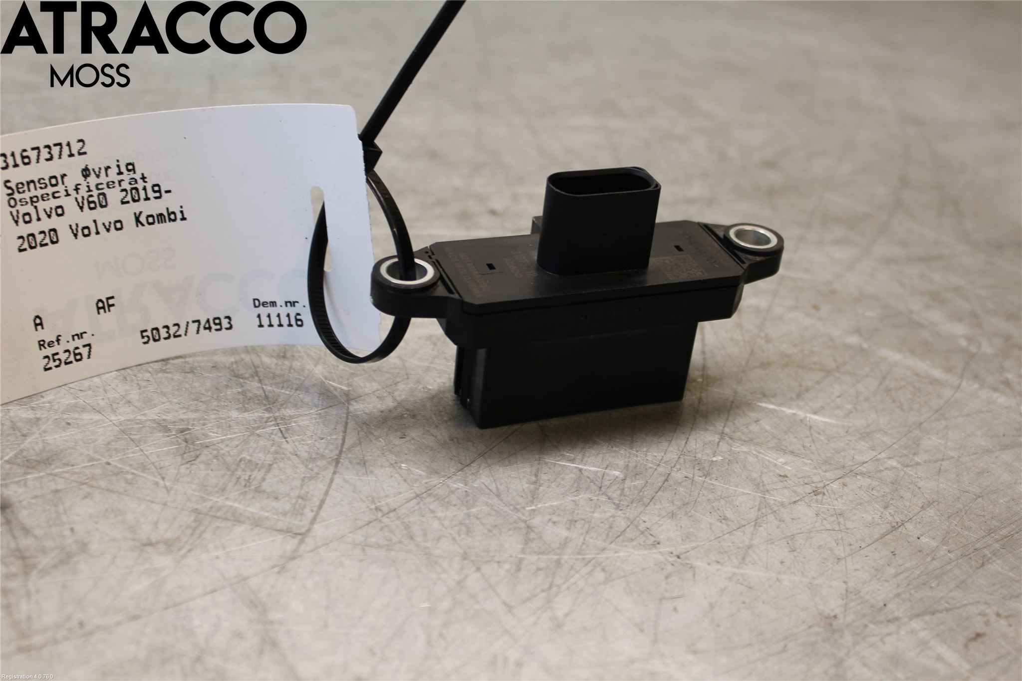 Volvo V60 19- Sensor Övrigt