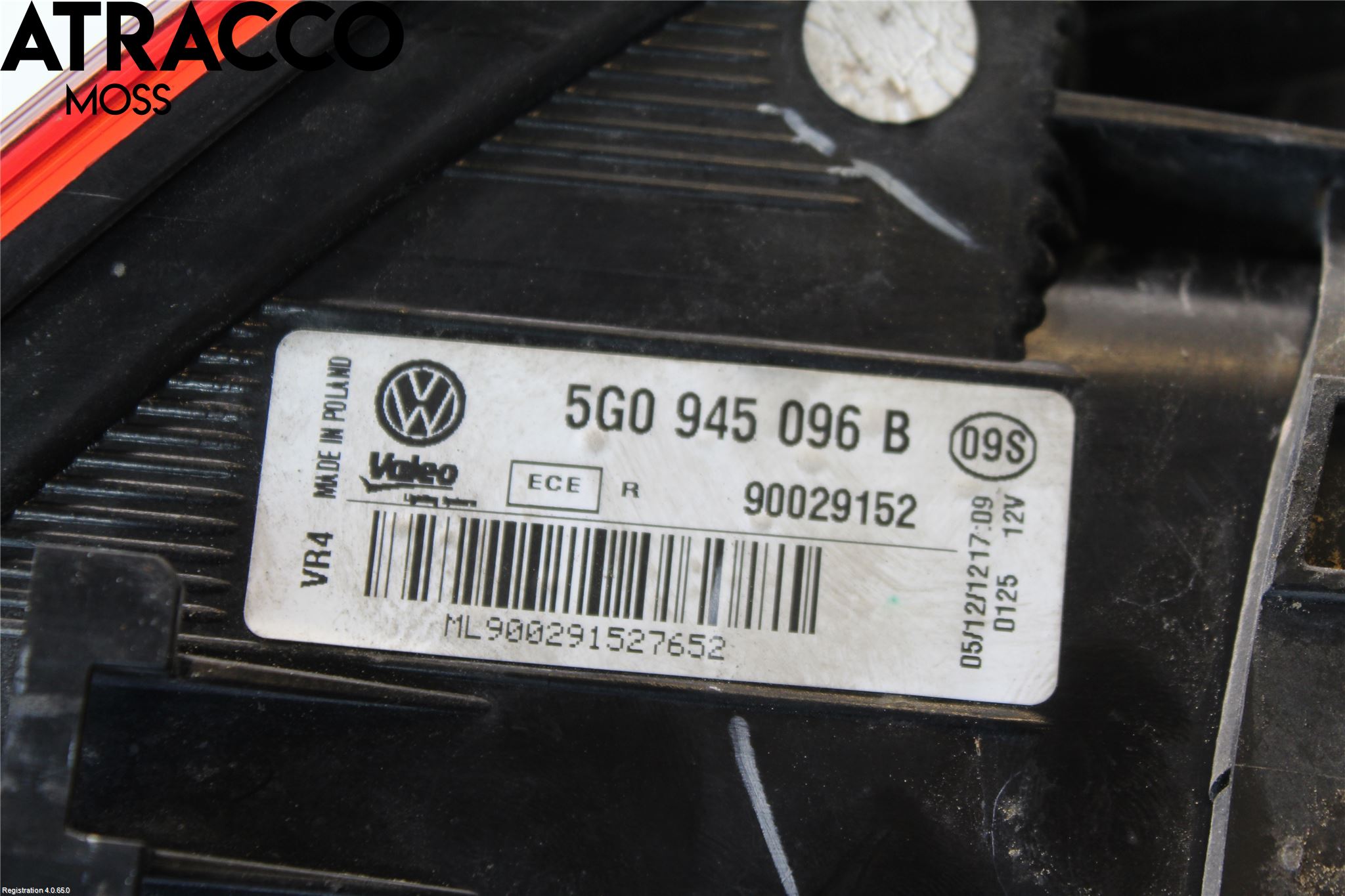 Volkswagen VW GOLF / E-GOLF VII 13-20 Bakljus Höger