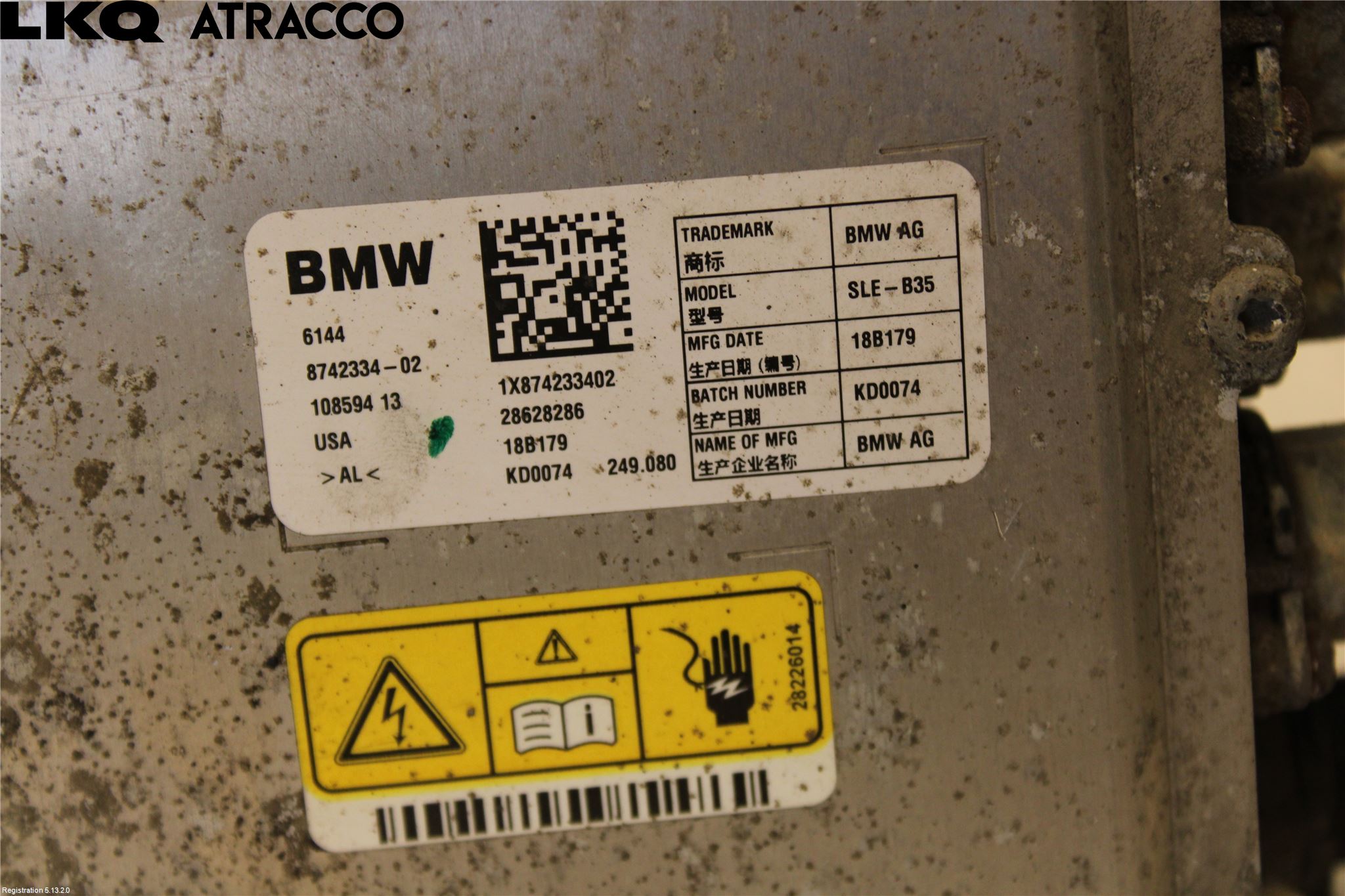 BMW 2 F45 Active Tourer 14-21 Dc-Cd Omvandlare Hybrid
