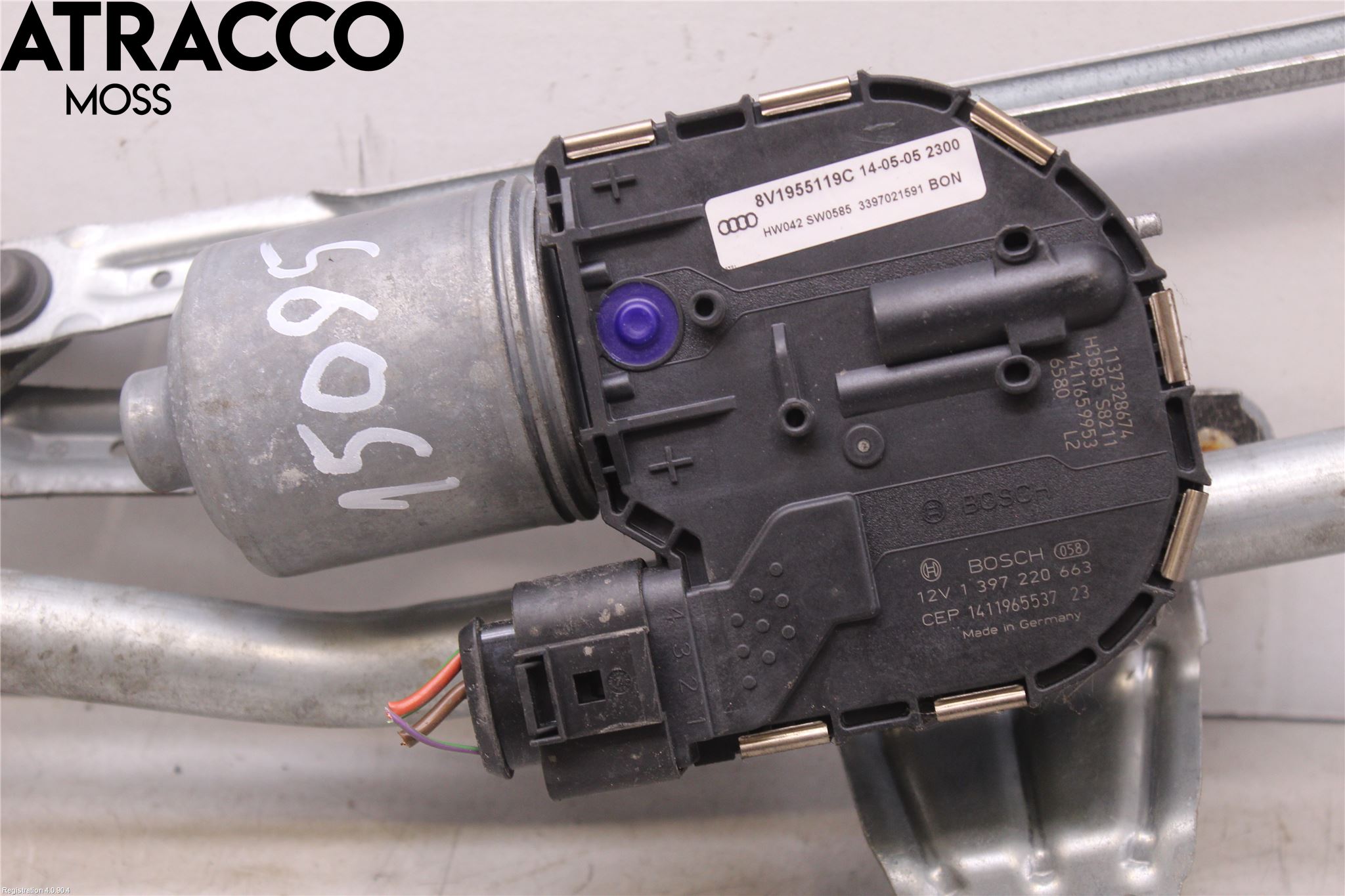 Audi A3/S3 05-13 Torkarmotor Vindruta