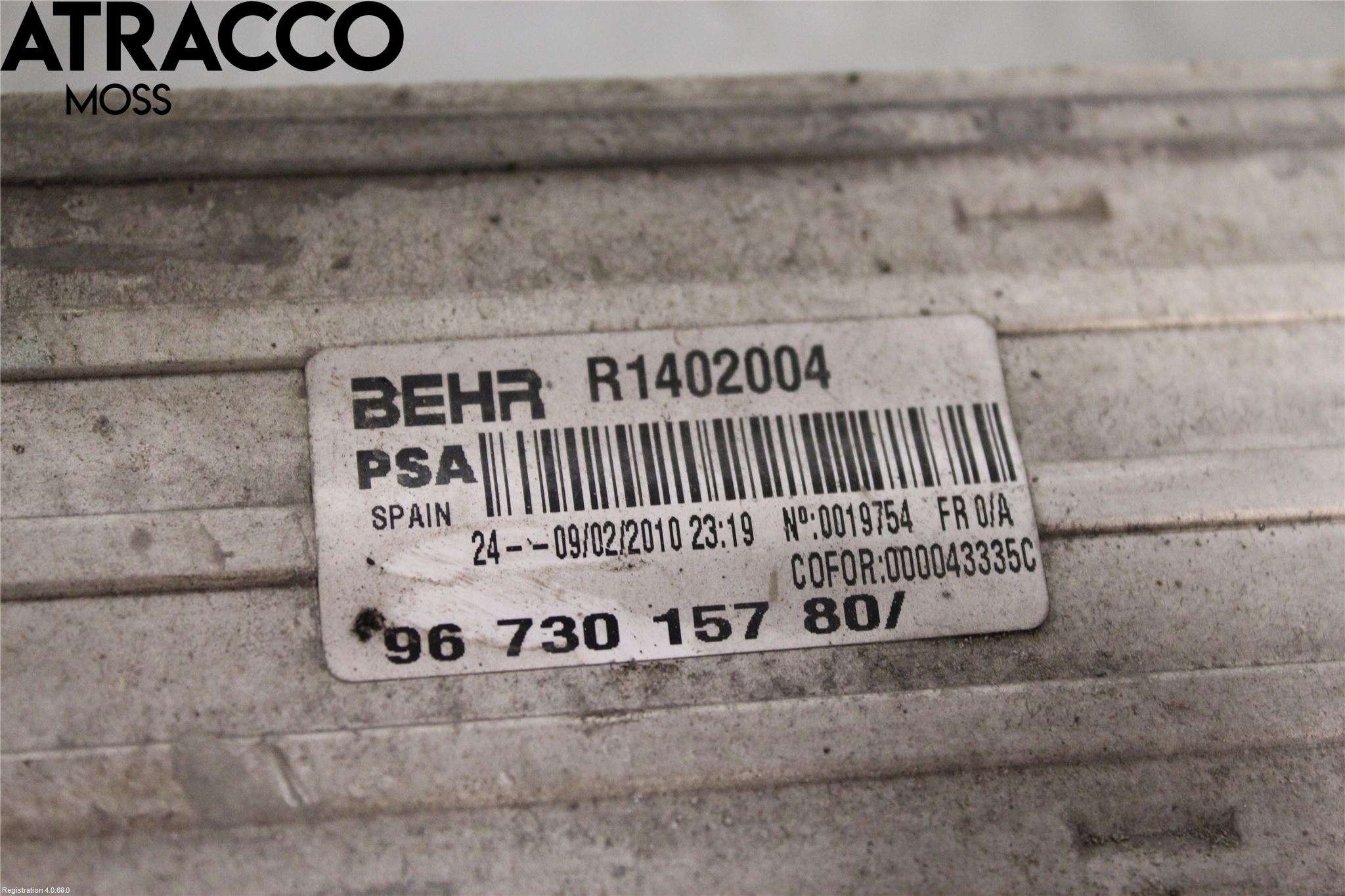 Peugeot 5008 10-16 Laddluft-Intercooler Kyl