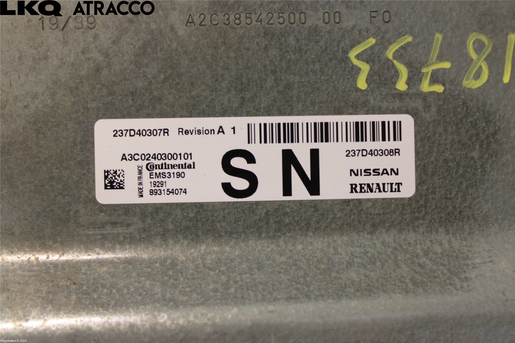 Renault ZOE/E-TECH 13- Styrenhet Insprut Bensin