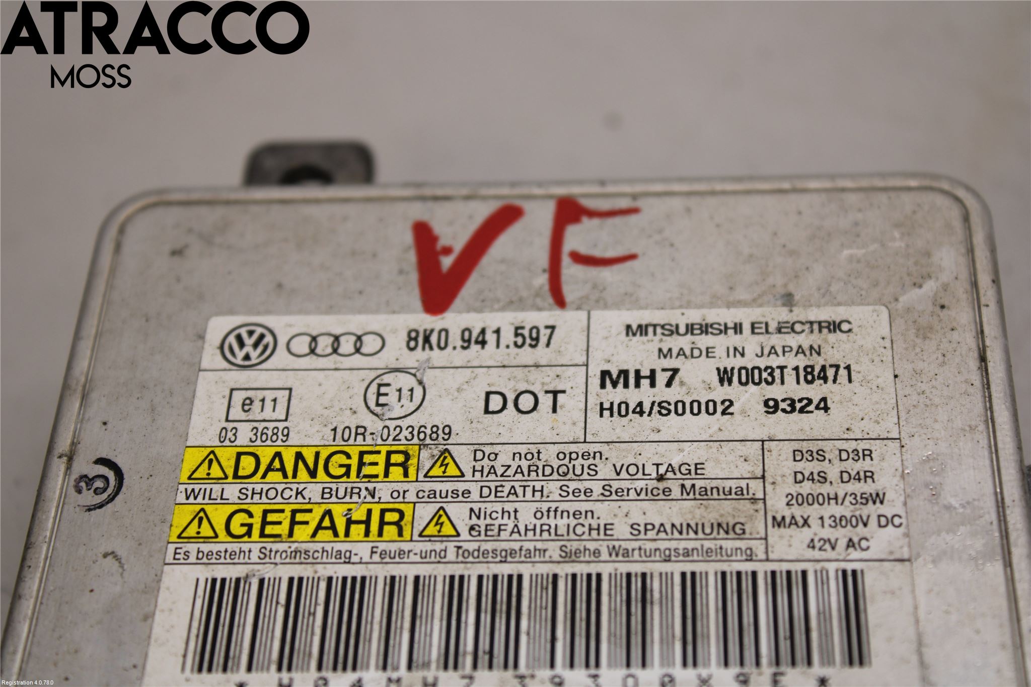 Audi A3/S3 05-13 Styrenhet Strålkastare
