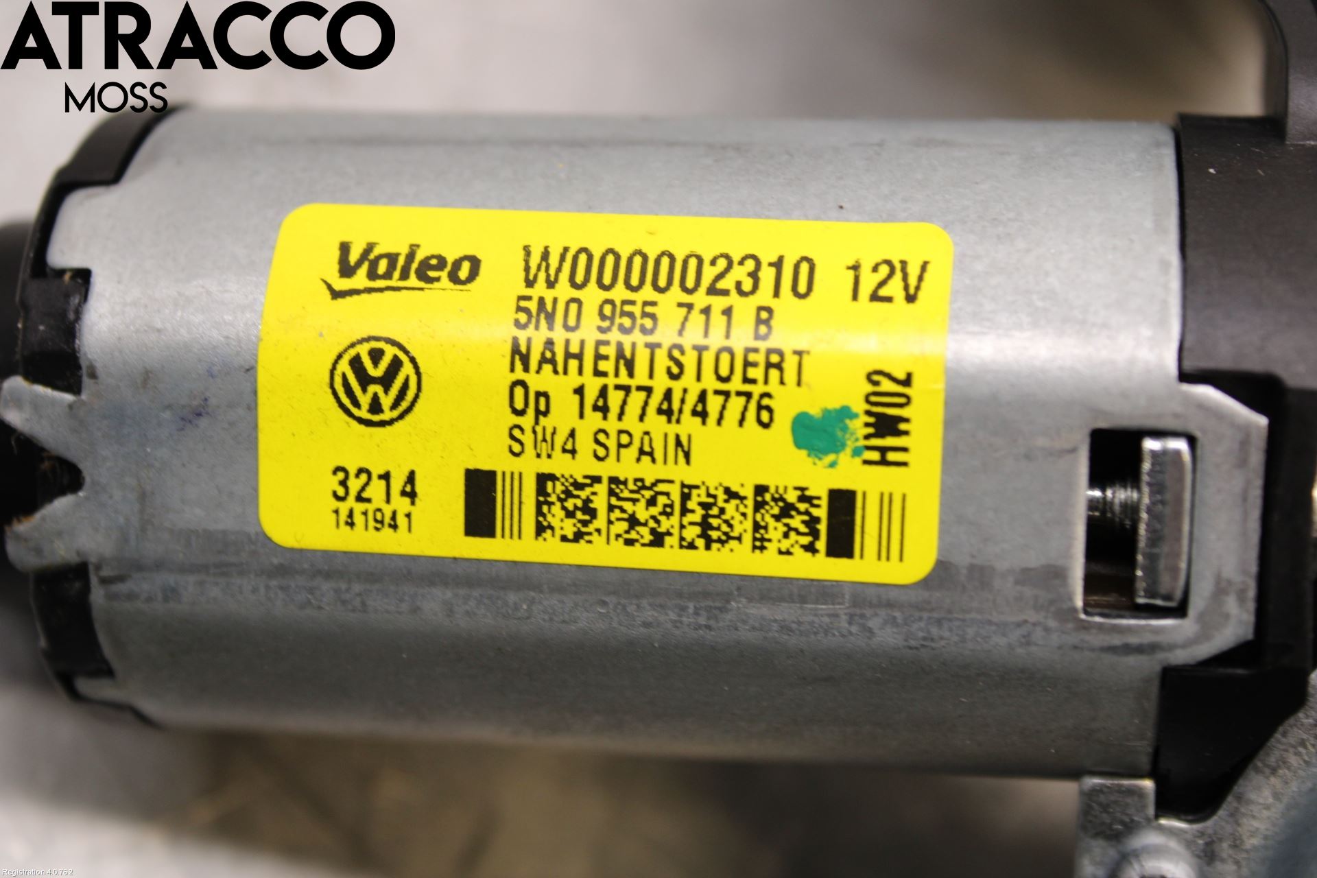 Volkswagen VW TIGUAN 07-16 Torkarmotor Baklucka