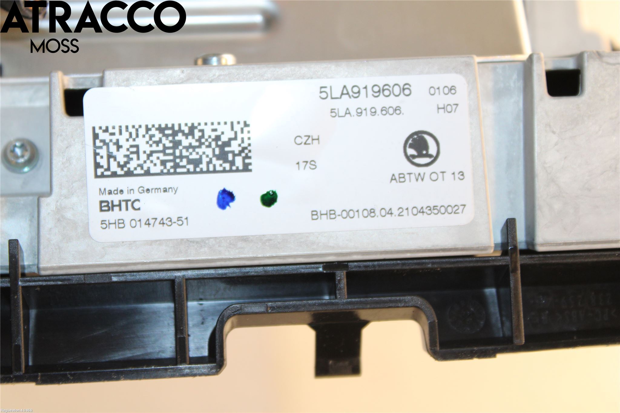 Skoda ENYAQ iV 21- Multifunktionsdisplay