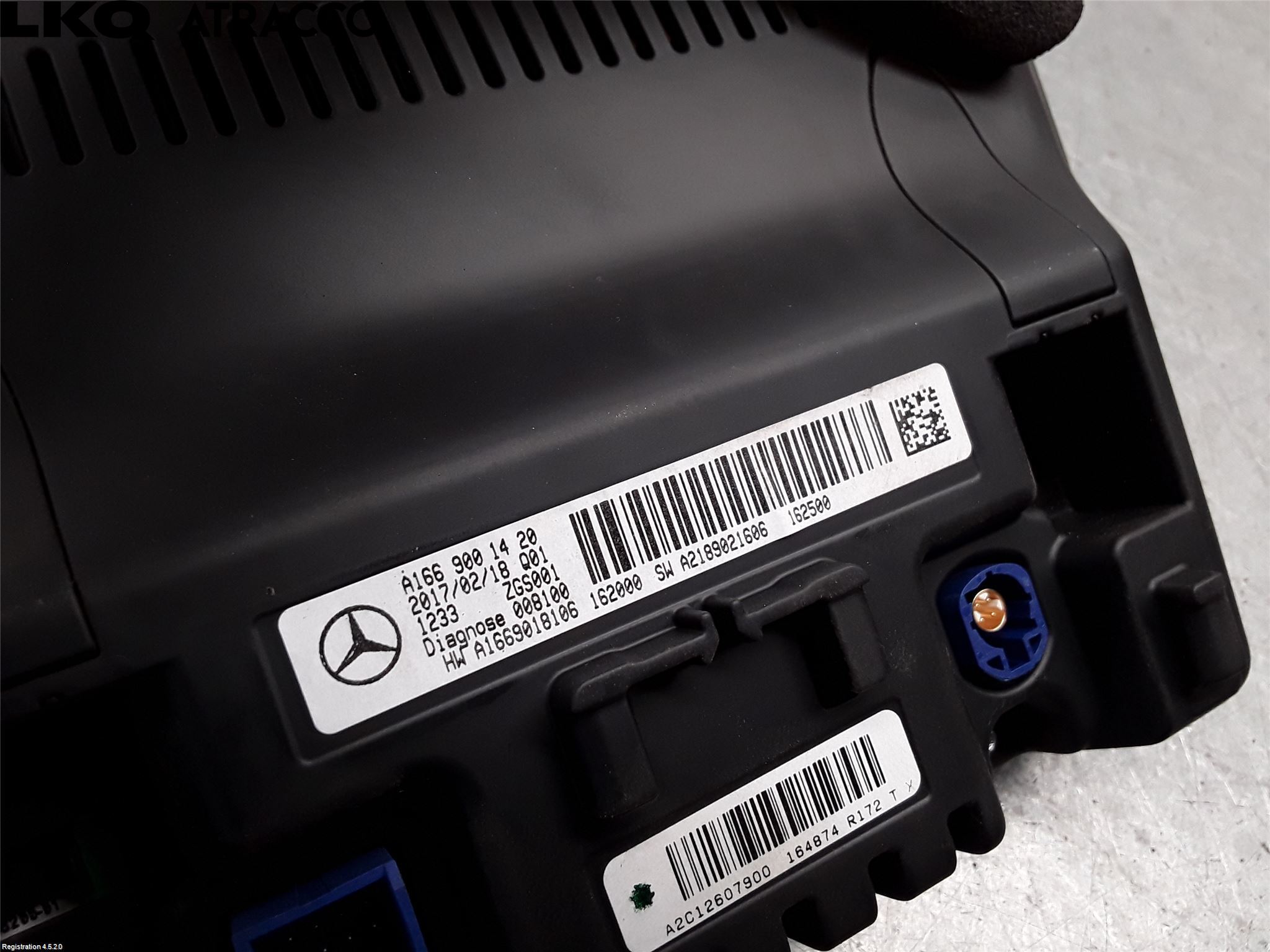 Mercedes-Benz MB B-KLASS (W246/W242) 12-19 Multifunktionsdisplay