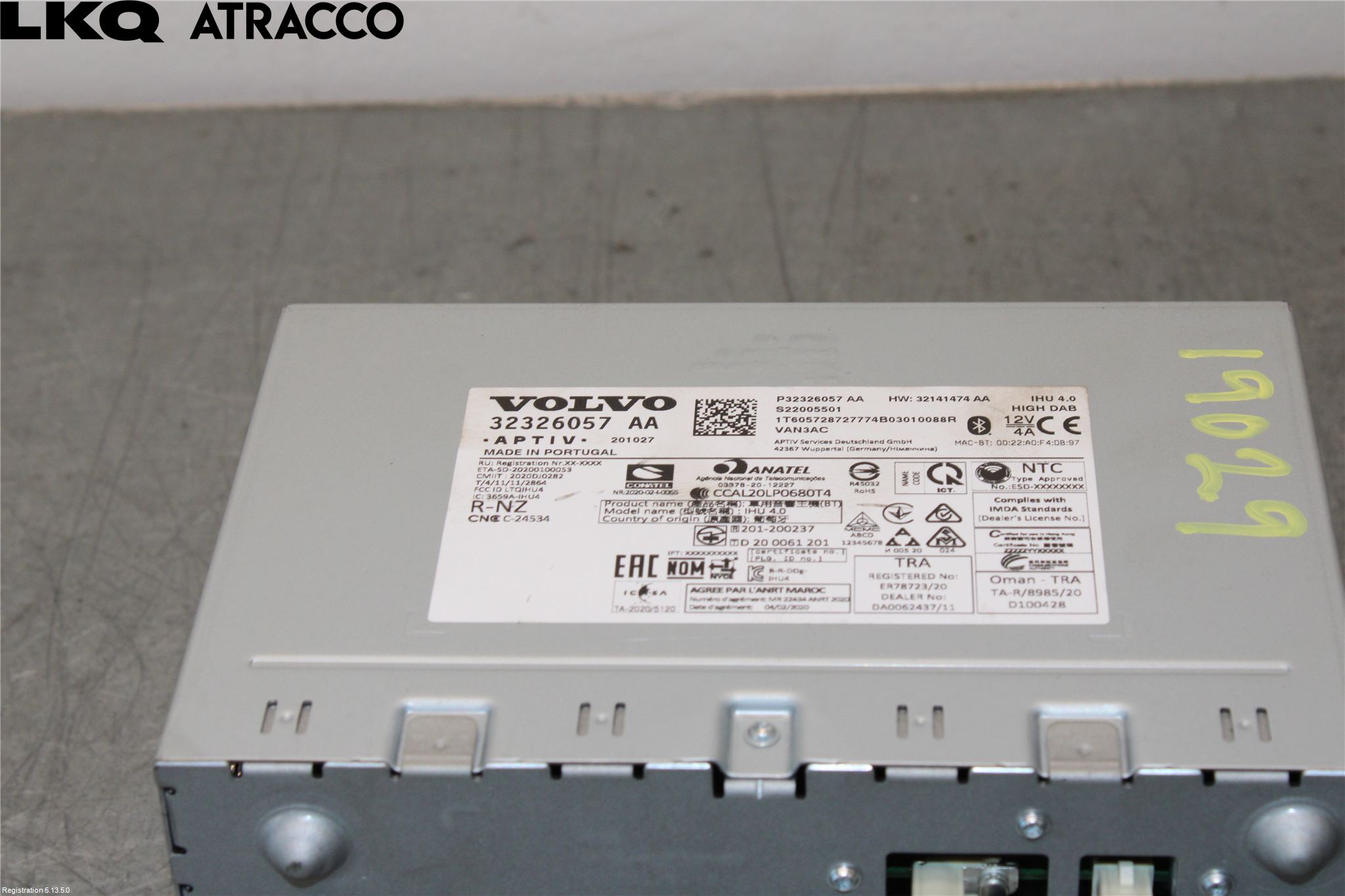 Volvo XC40/RECHARGE 18- Radio