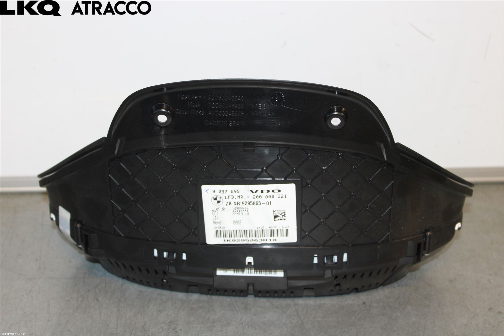 BMW 3 F30/F31/F80 12-19 Instrument Komb