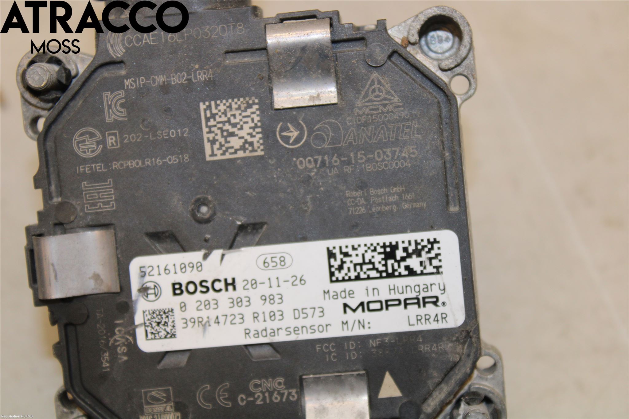 Jeep COMPASS Regnsensor