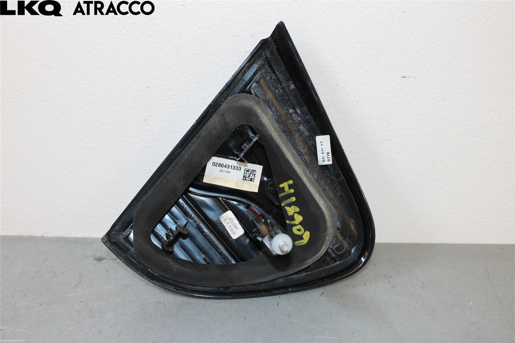 Renault CAPTUR 13-19 Bakljus Lucka Hö