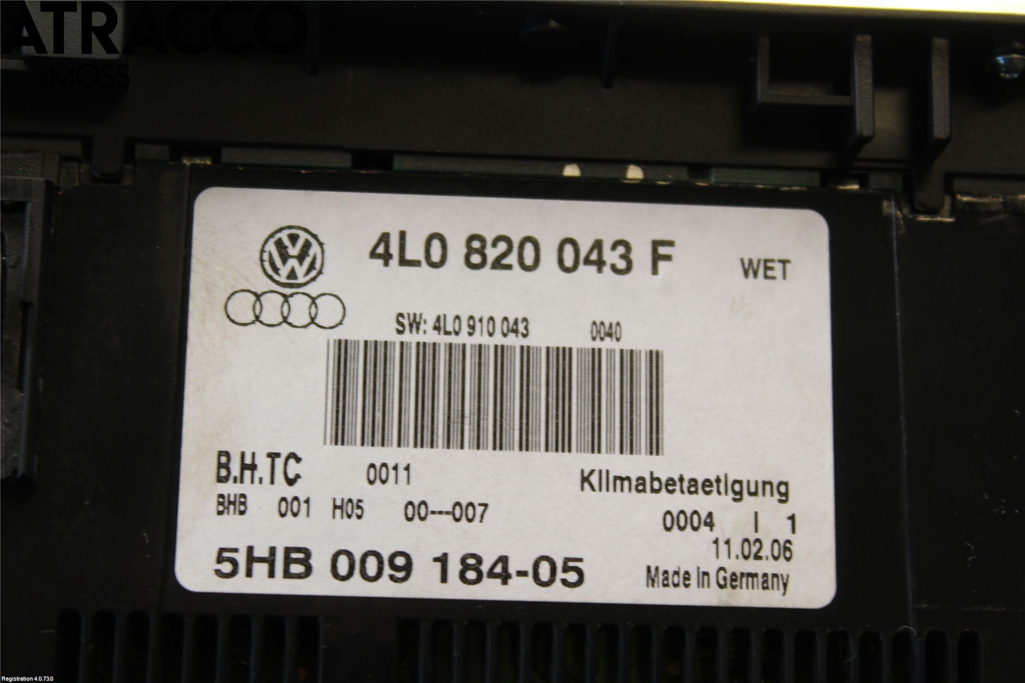 Audi Q7/SQ7 Ac Styrenhet Ac Manöveren