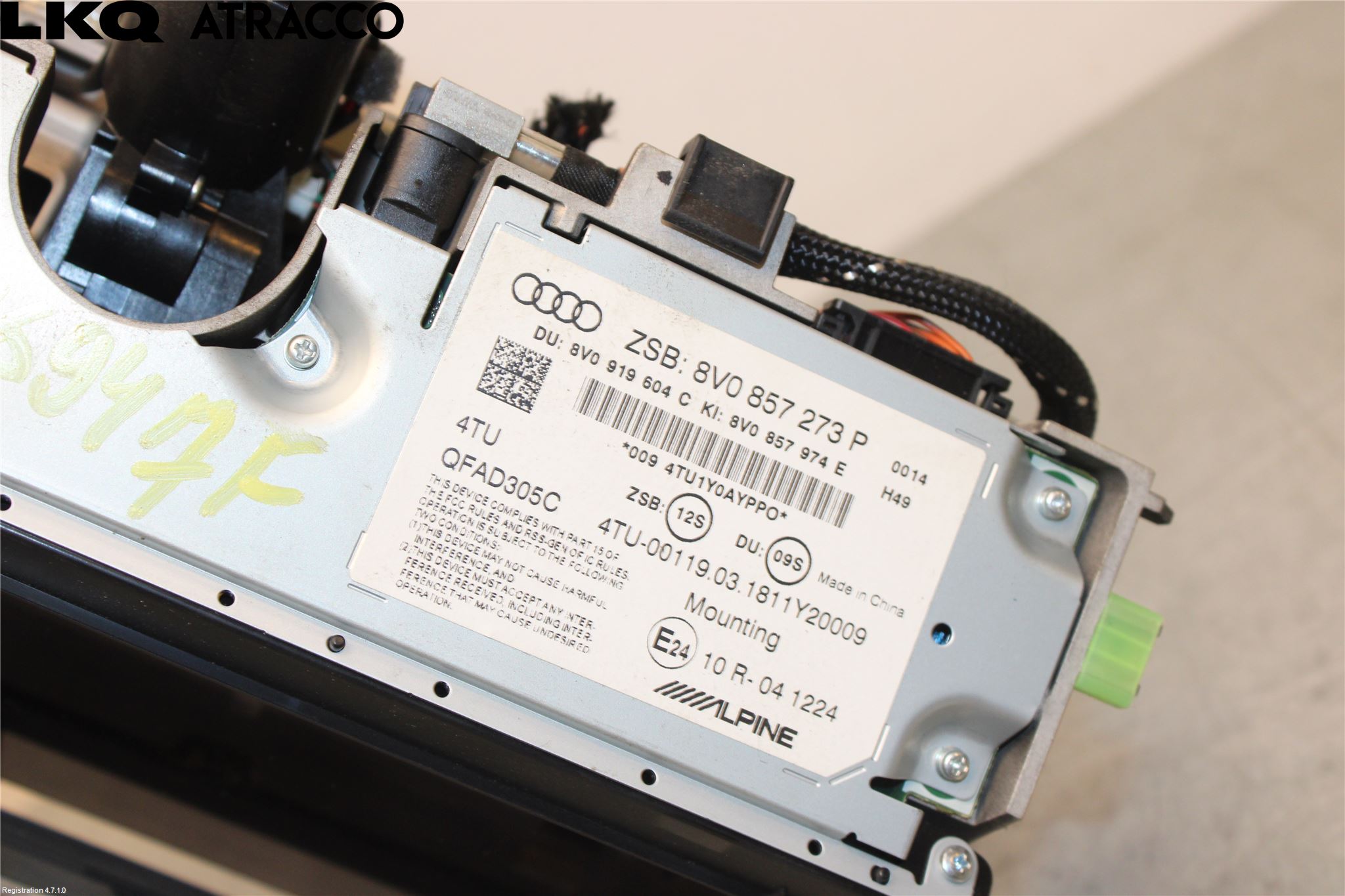 Audi A3/S3 8V 13-20 Kontrolldisplay