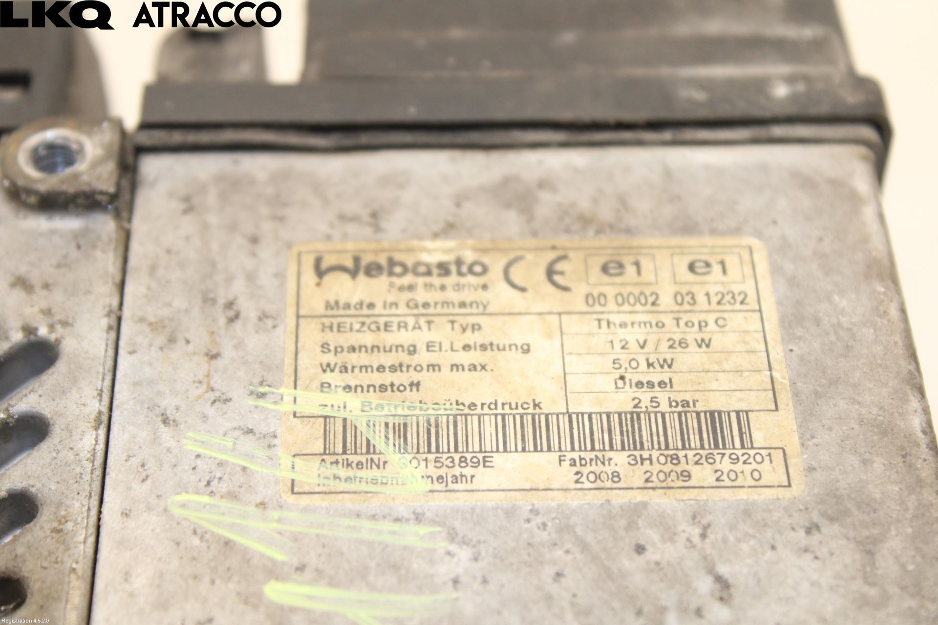 Mazda 6 08-13 Dieselvärmare