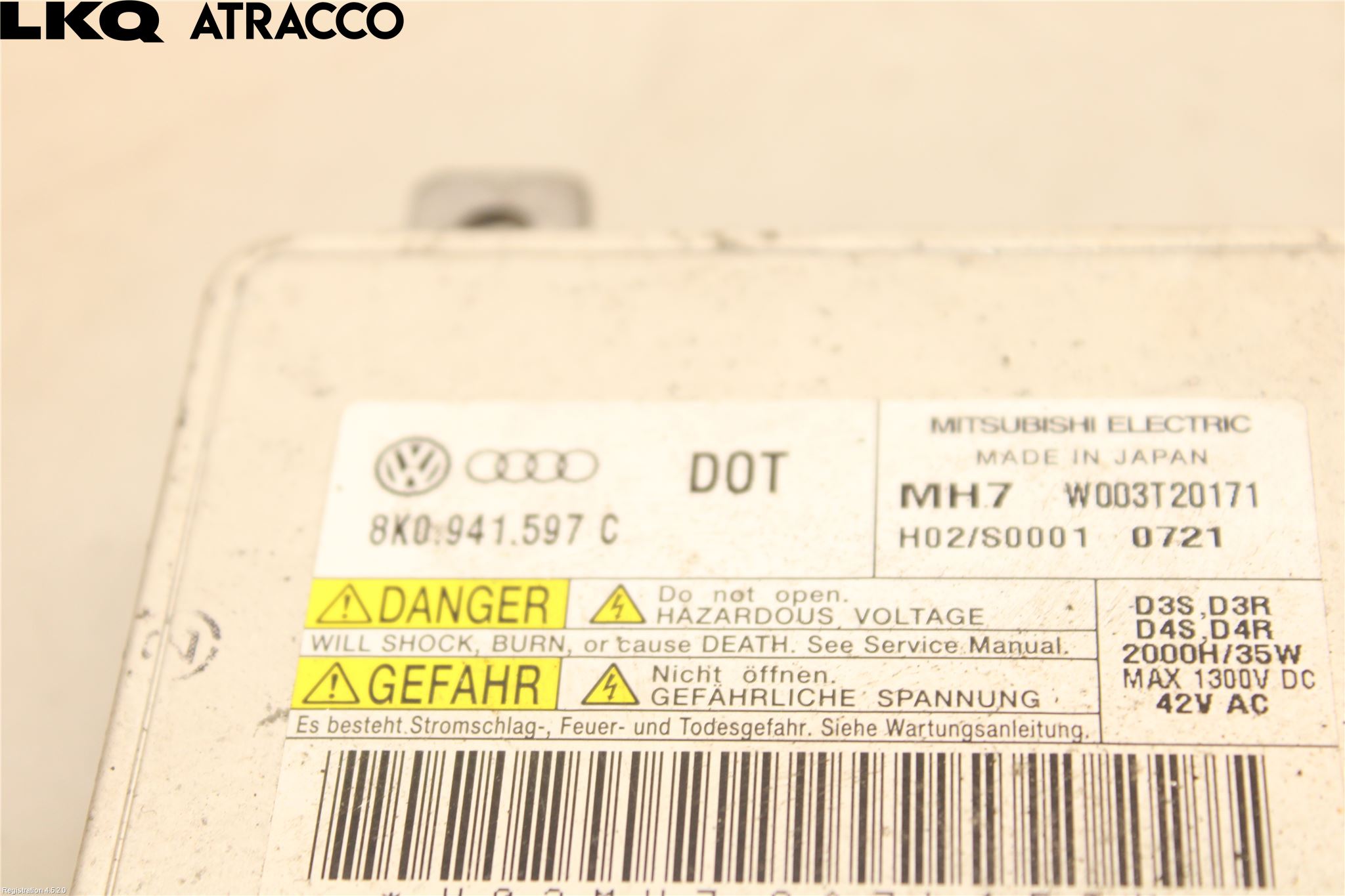 Audi A3/S3 05-13 Styrenhet Strålkastare