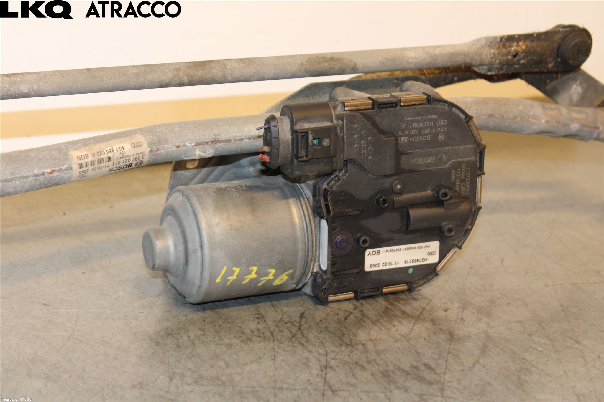Audi A6/S6 4G 11-18 Torkarmotor Vindruta