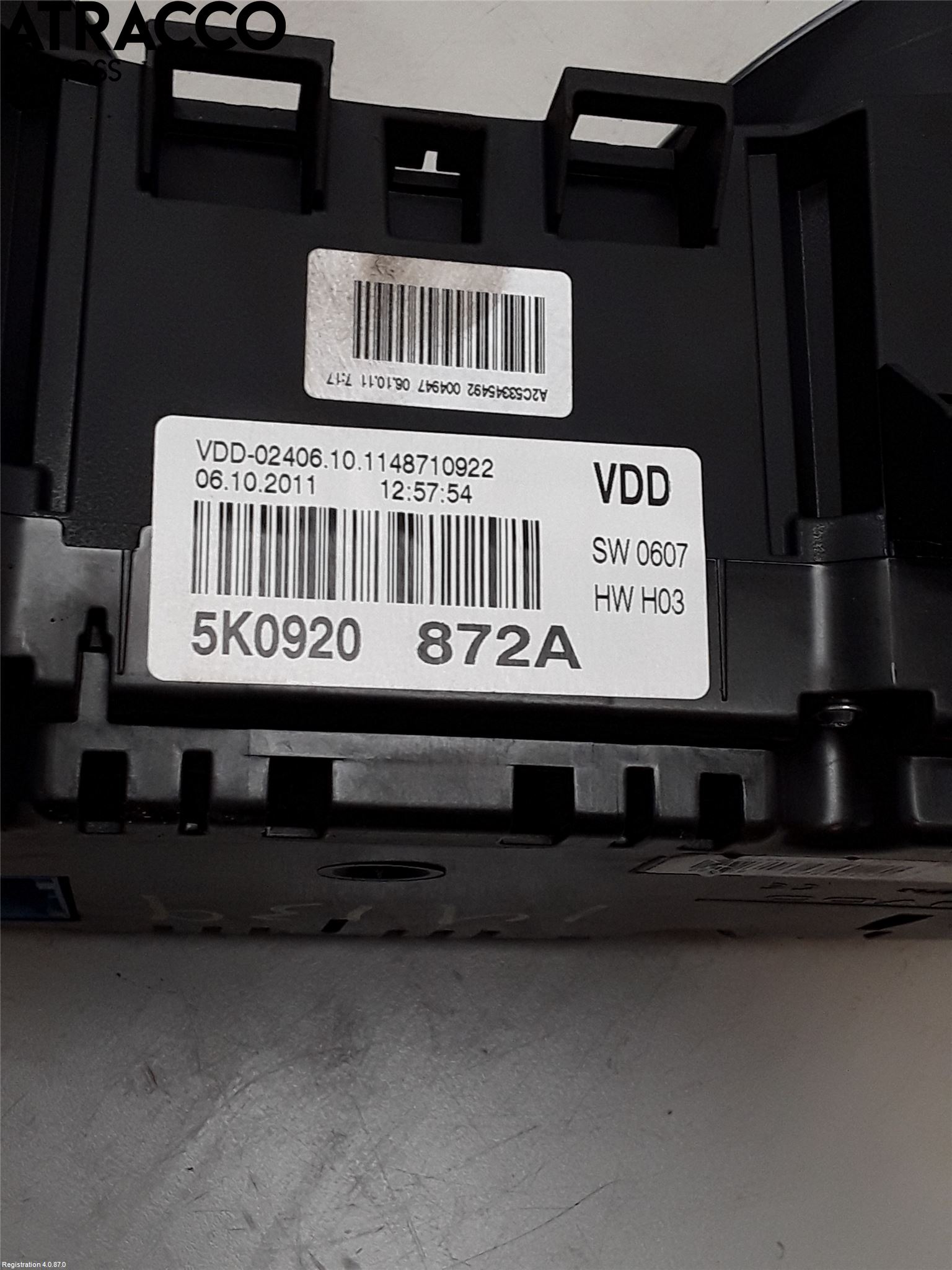 Volkswagen VW GOLF VI 09-13 Instrument Komb