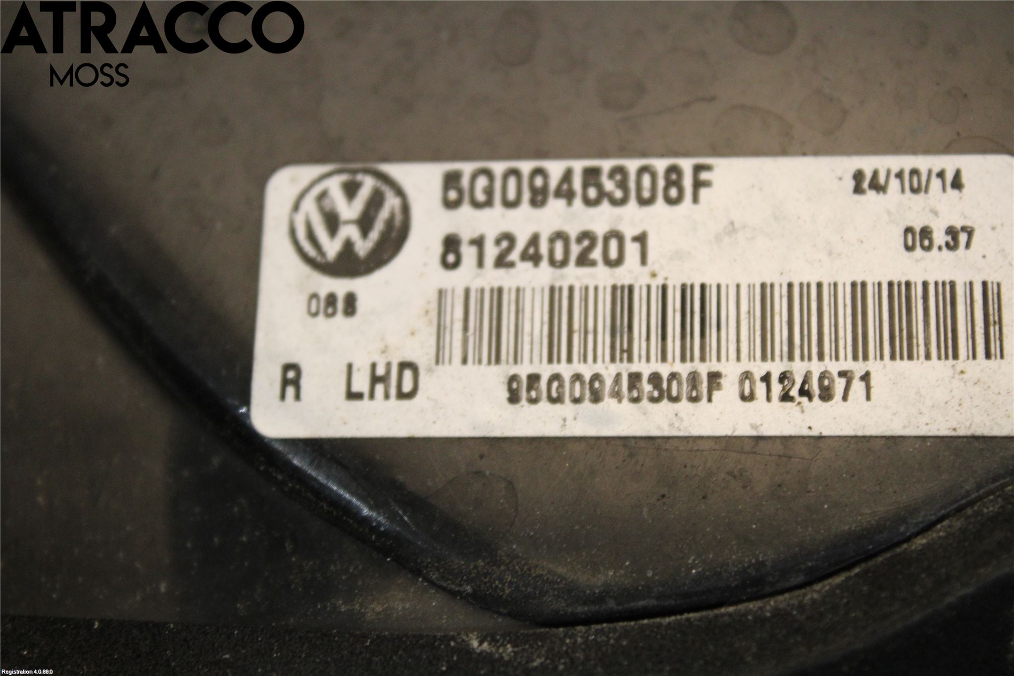 Volkswagen VW GOLF / E-GOLF VII 13-20 Bakljus Lucka Hö
