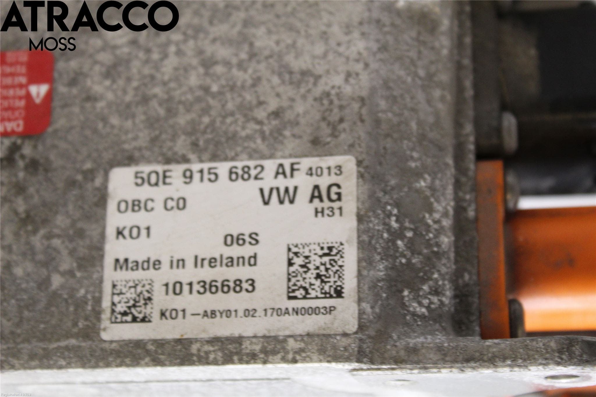 Volkswagen VW GOLF / E-GOLF VII 13-20 Batteriladdare Högspänning