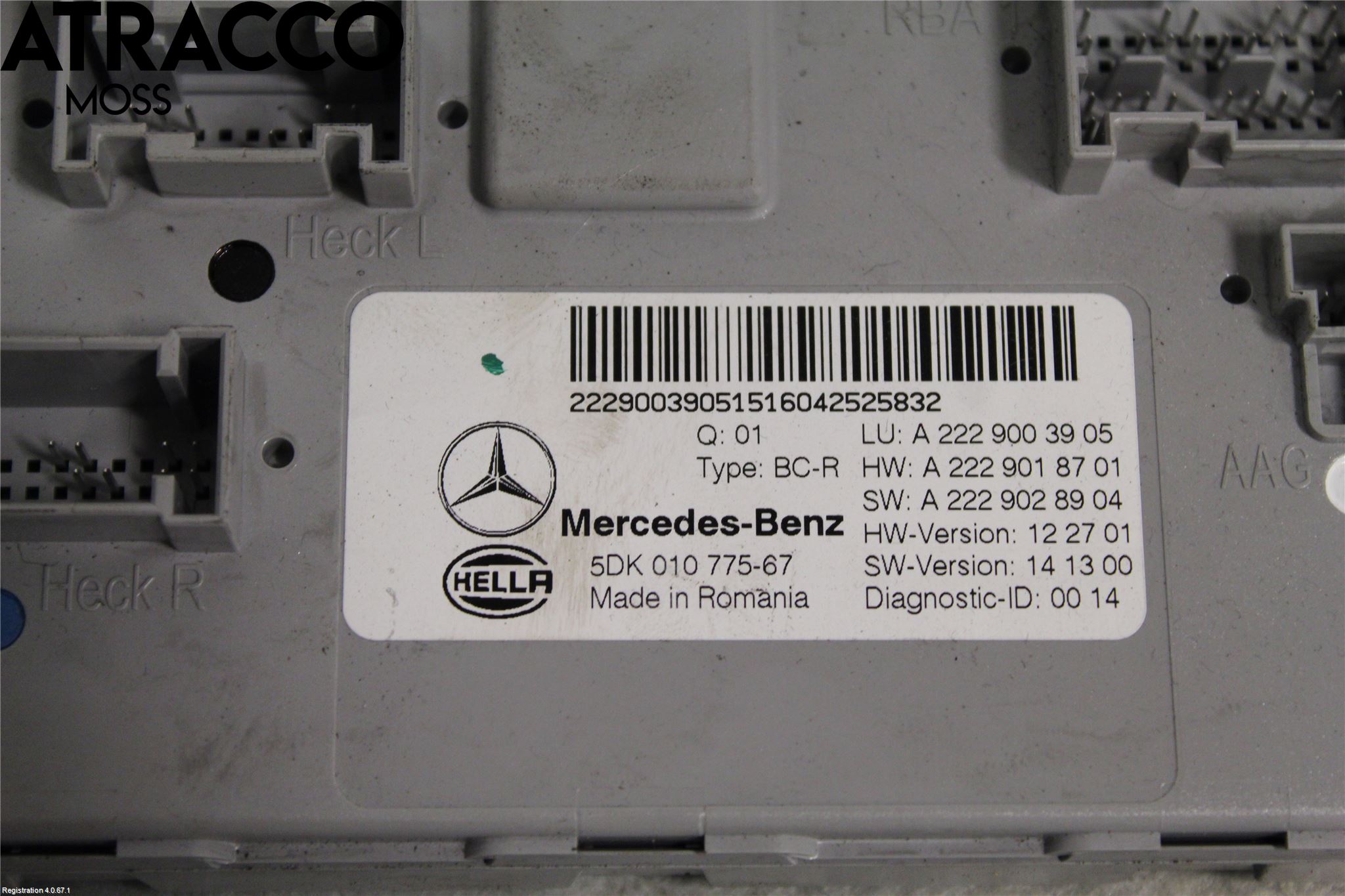 Mercedes-Benz MB S-KLASS (W222) 13-20 Styrenhet Övrigt