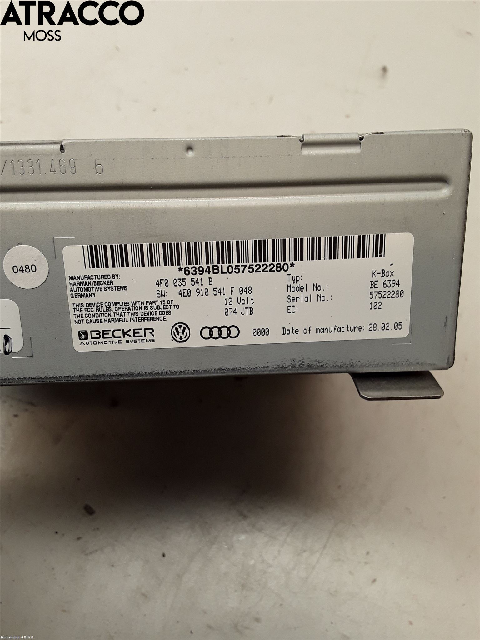 Audi A6/S6     05-11 Radio
