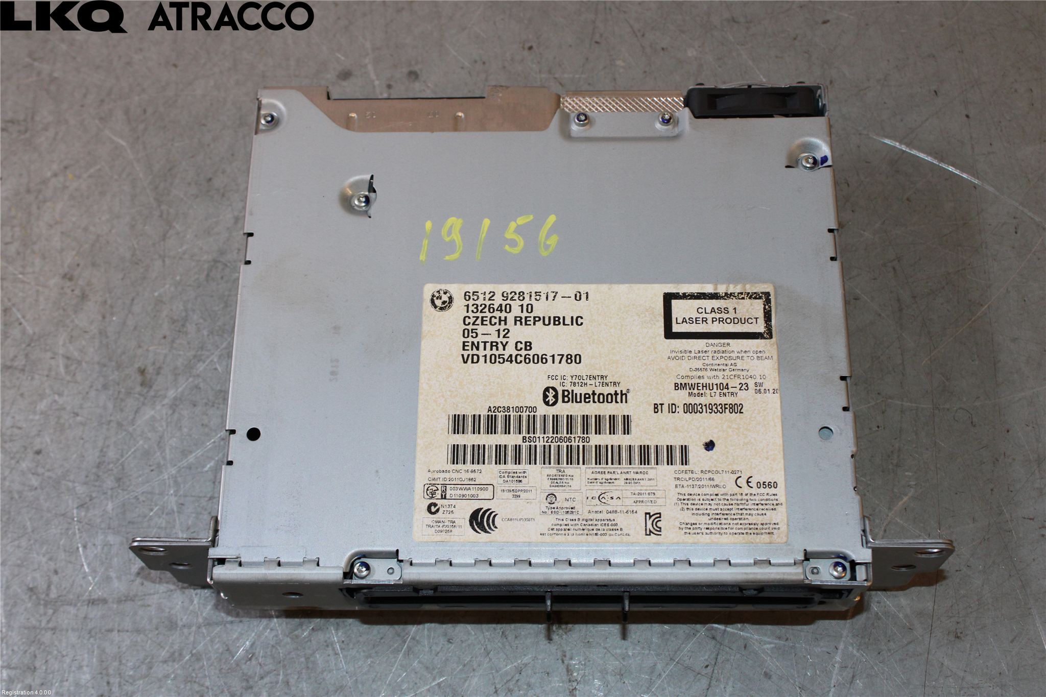 BMW 3 F30/F31/F80 12-19 Cd Radio - Multimediapanel