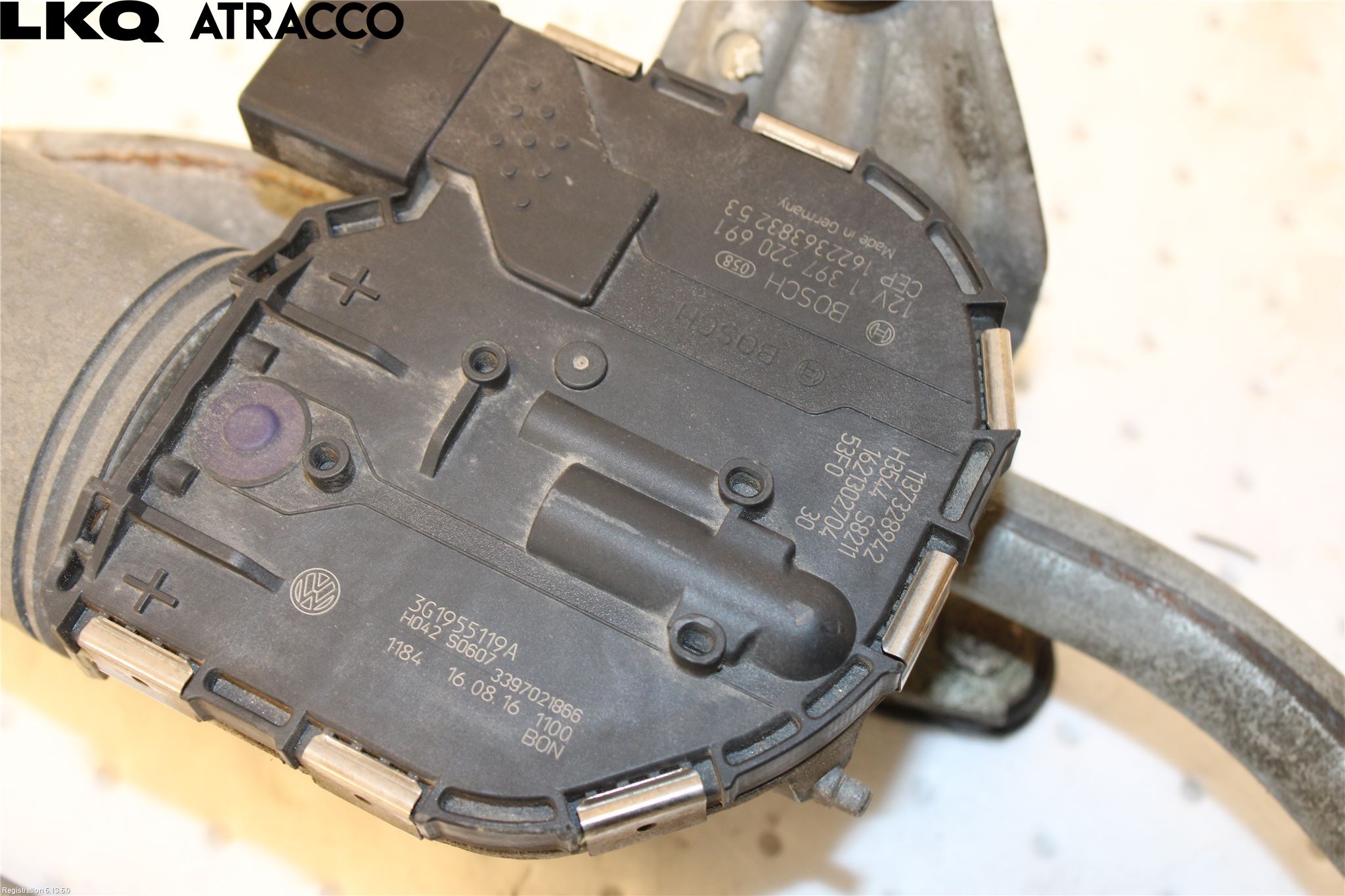 Volkswagen VW PASSAT 15-19 Torkarmotor Vindruta