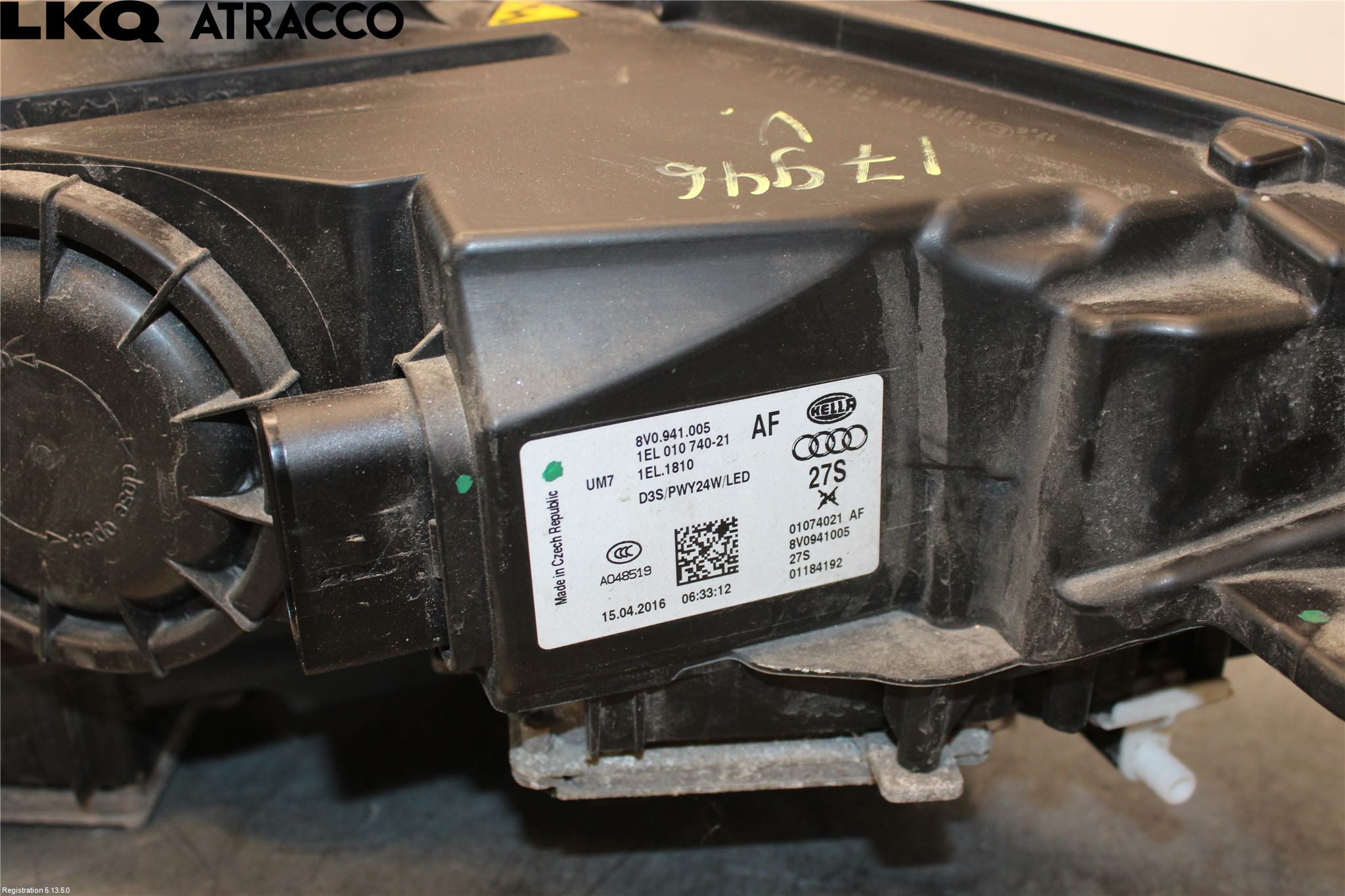 Audi A3/S3 05-13 Strålkastare Vänster