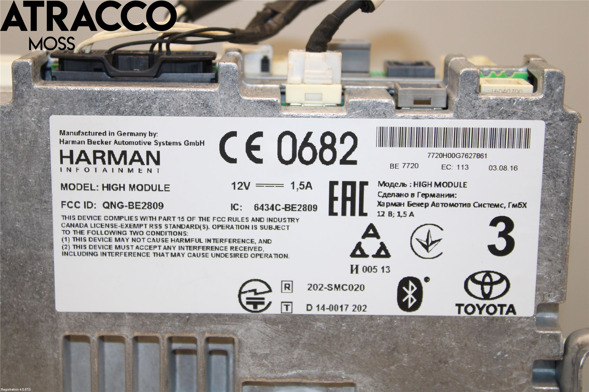 Toyota PRIUS (ZVW50) 16-21 Cd Radio - Multimediapanel