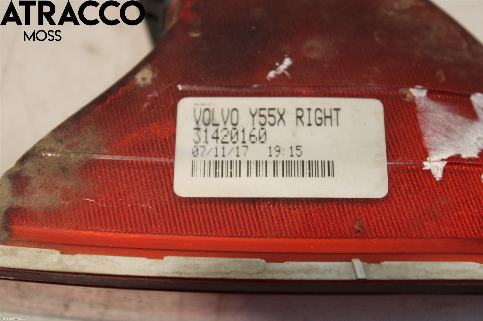 Volvo V40 CROSS COUNTRY 13-19 Dimljus/Reflex Bak