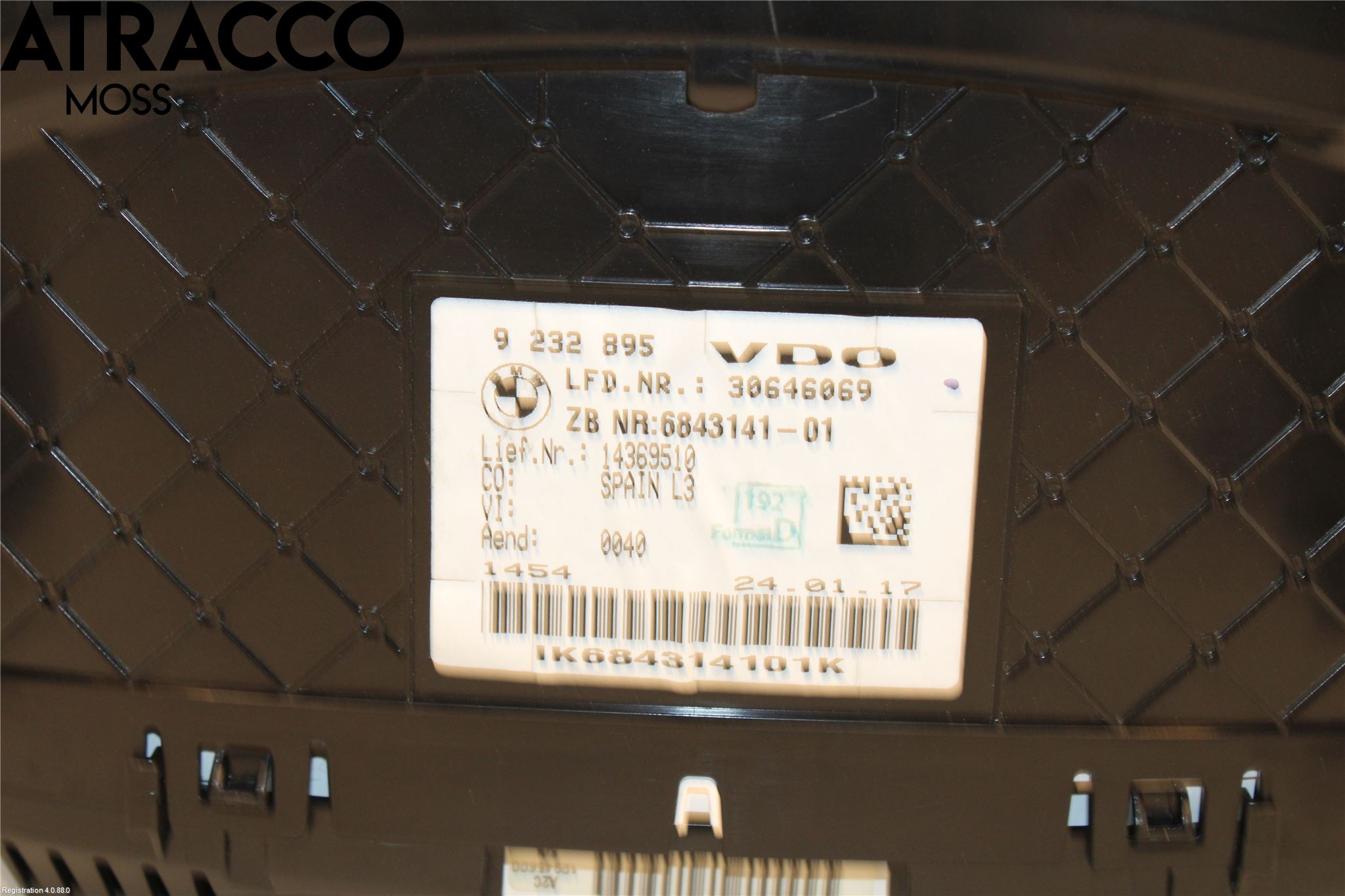 BMW 3 F30/F31/F80 12-19 Instrument Komb