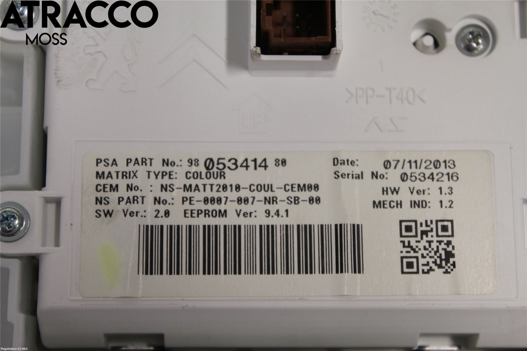 Peugeot 2008 13-20 Instrument Komb