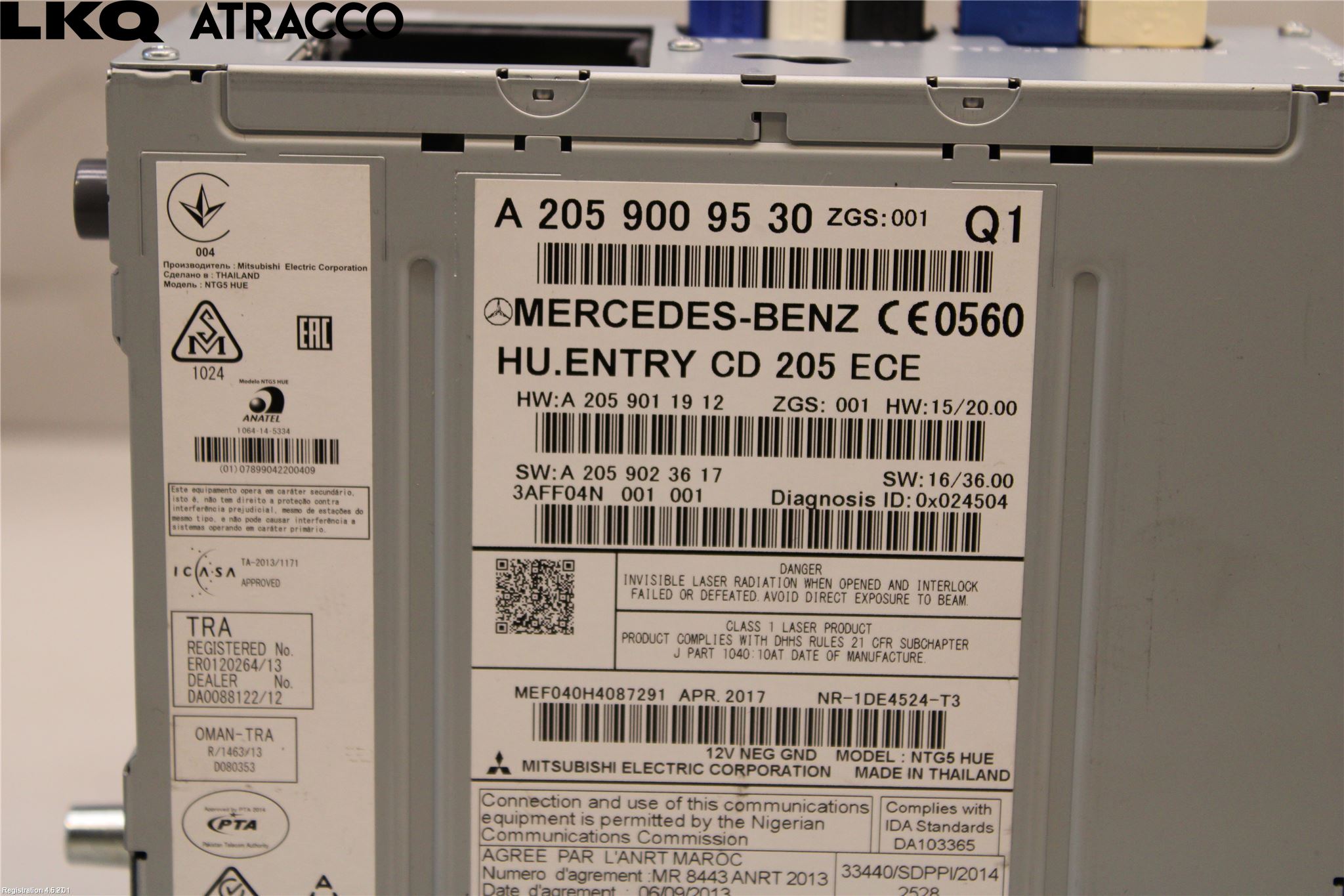 Mercedes-Benz MB GLC-KLASS (X253/C253) 15-22 Cd Radio - Multimediapanel