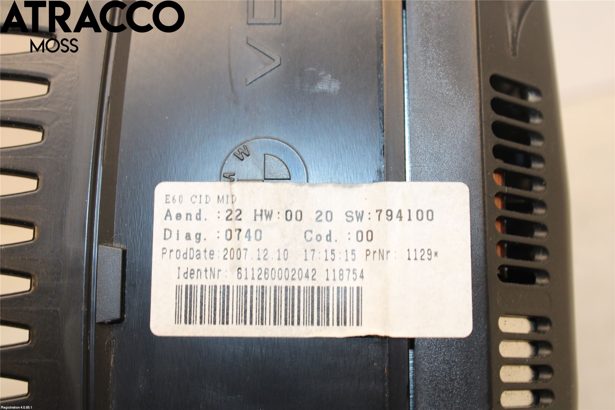 BMW 5 E60/61 Sed/Tou 02-10 Multifunktionsdisplay
