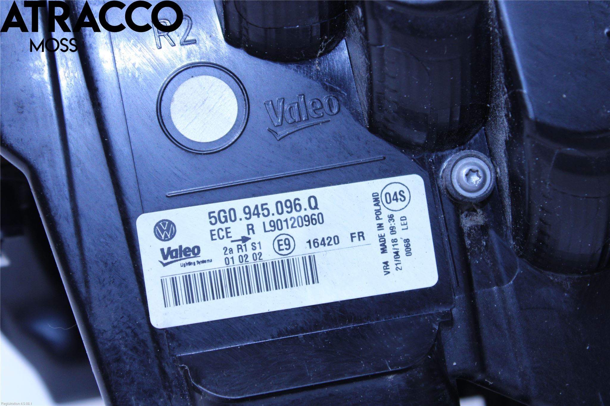 Volkswagen VW GOLF / E-GOLF VII 13-20 Bakljus Höger