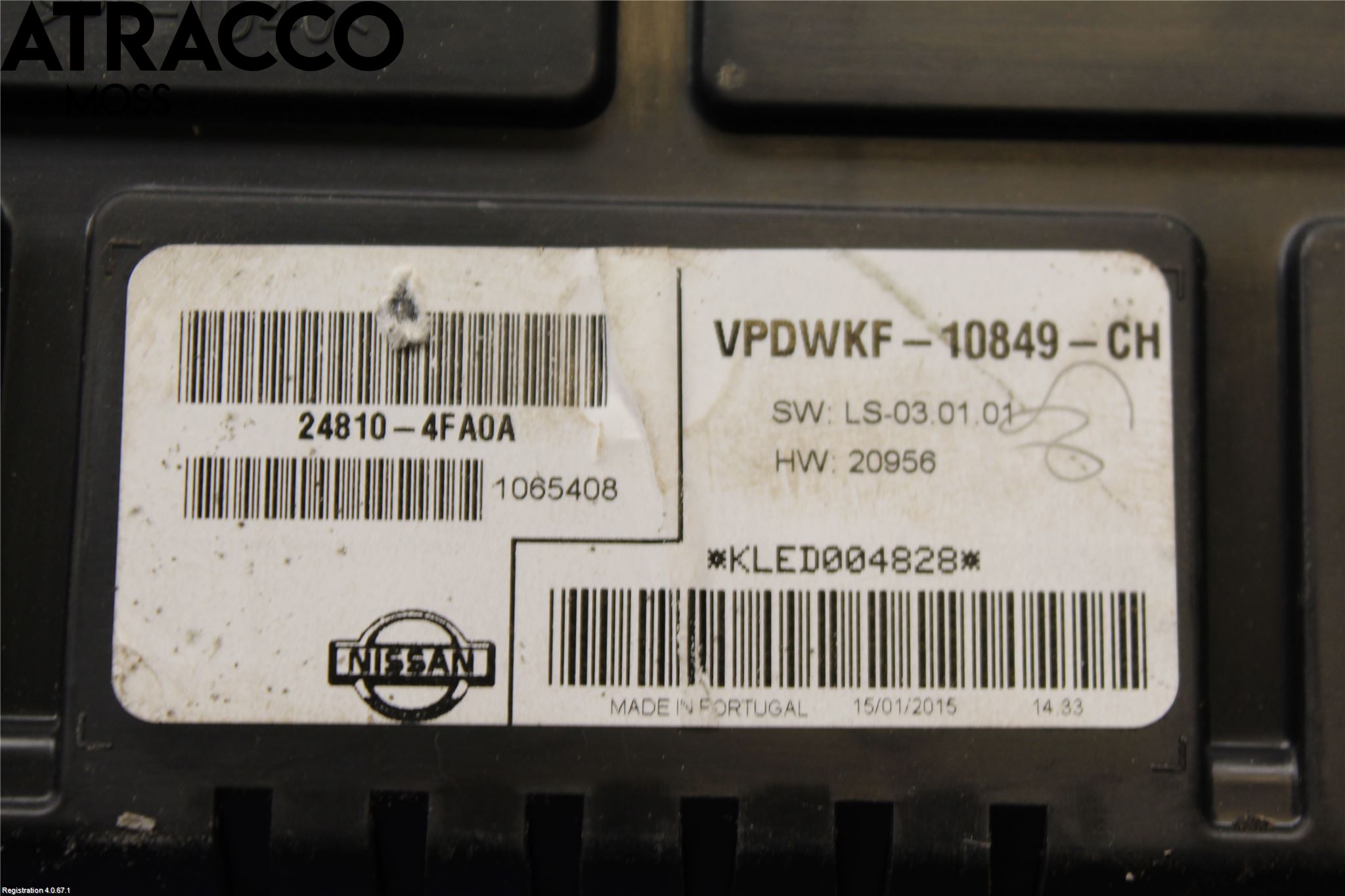 Nissan E-NV200/EVALIA Instrument Komb