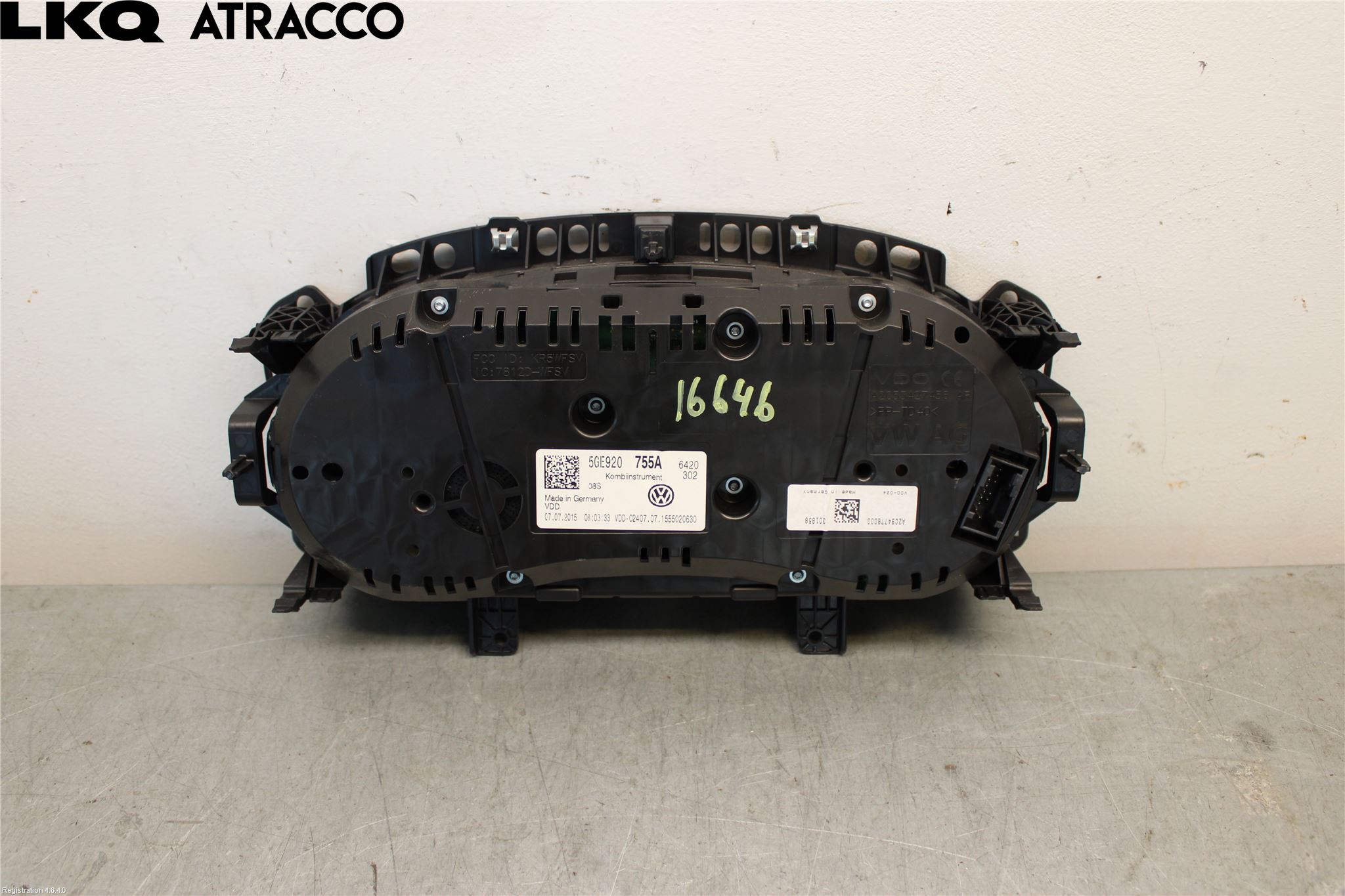 Volkswagen VW GOLF / E-GOLF VII 13-20 Instrument Hast