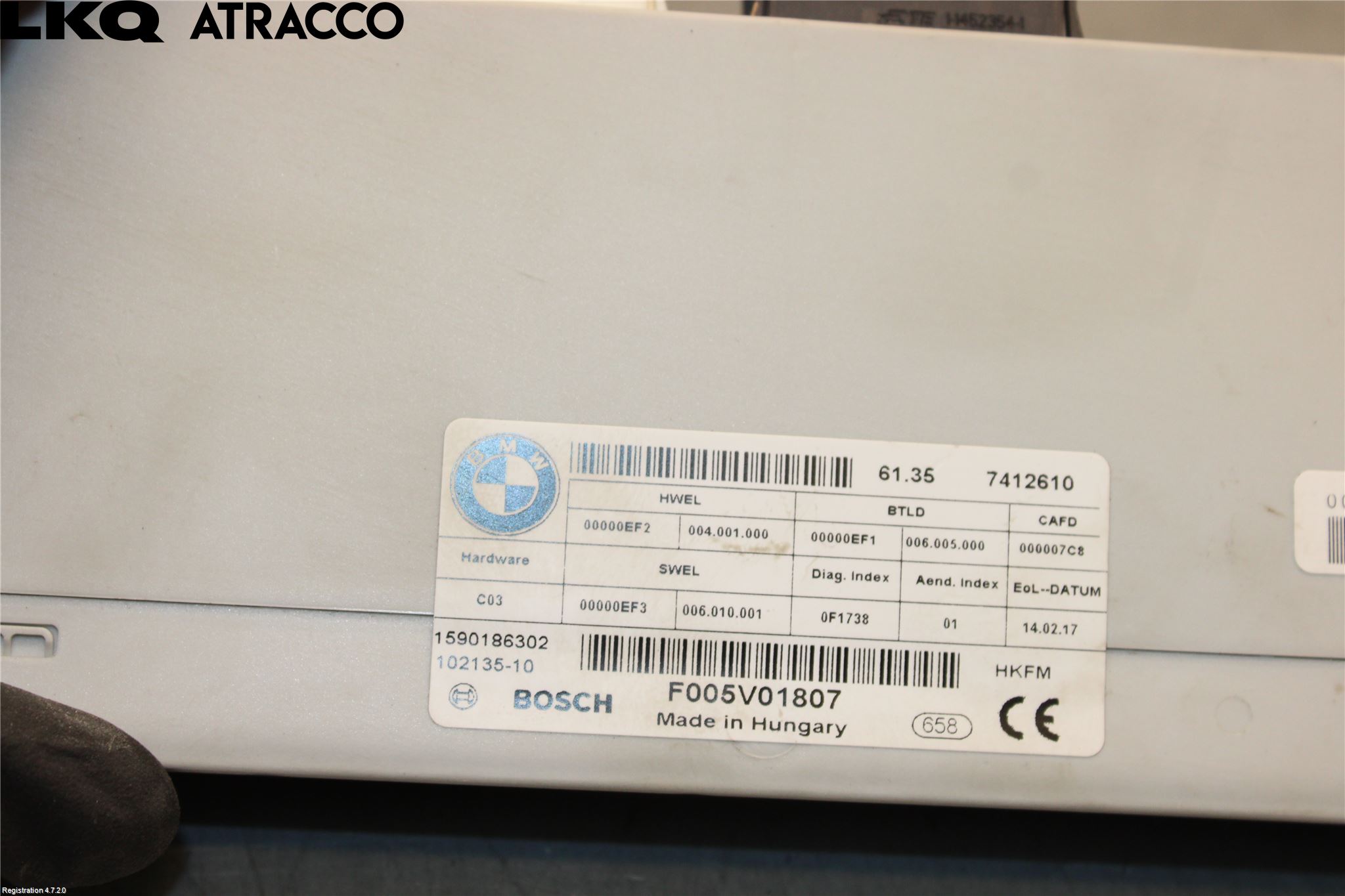 BMW 2 F45 Active Tourer 14-21 Styrenhet Baklucka