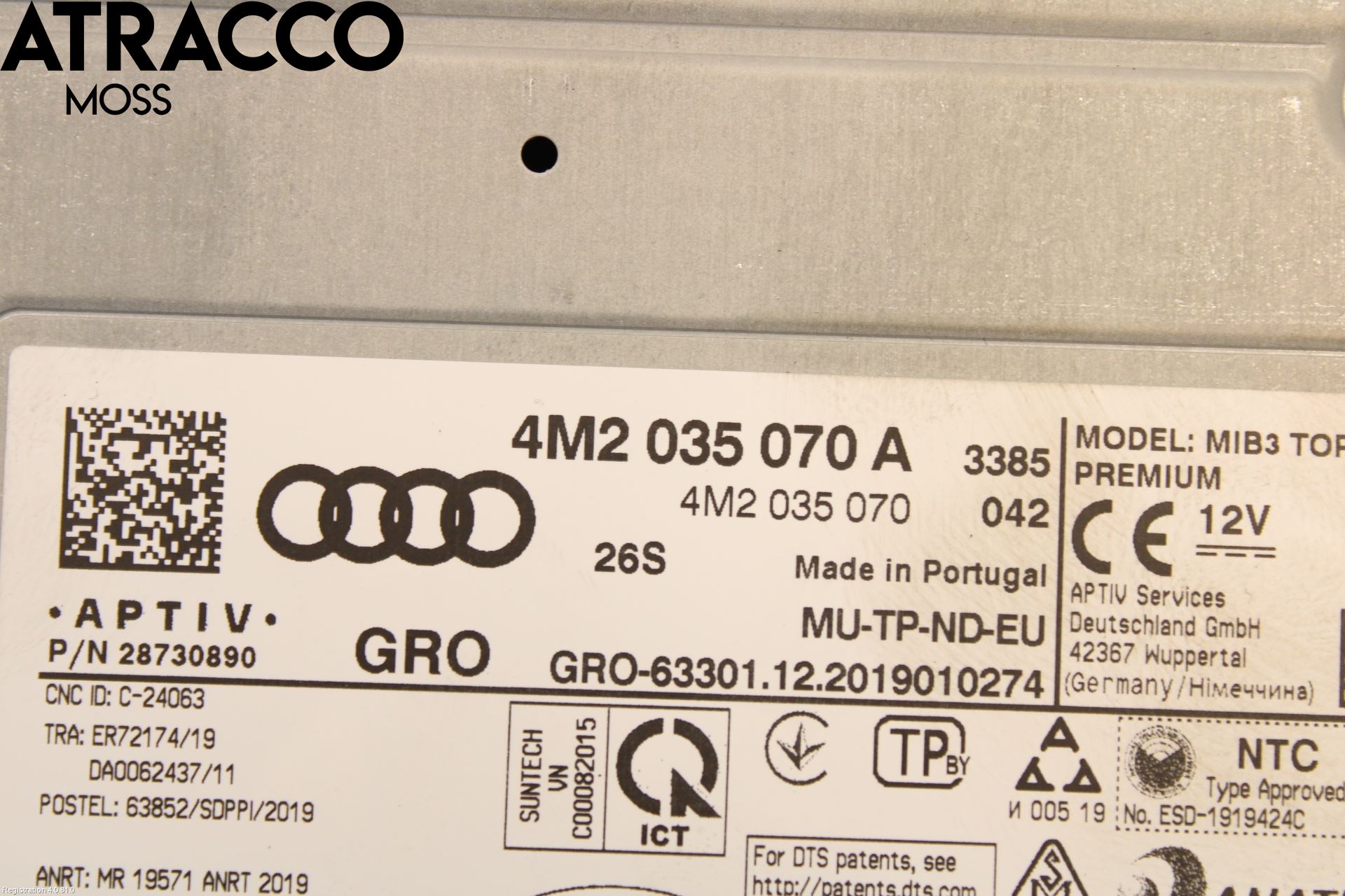 Audi E-TRON, S GE 19- Cd Radio - Multimediapanel