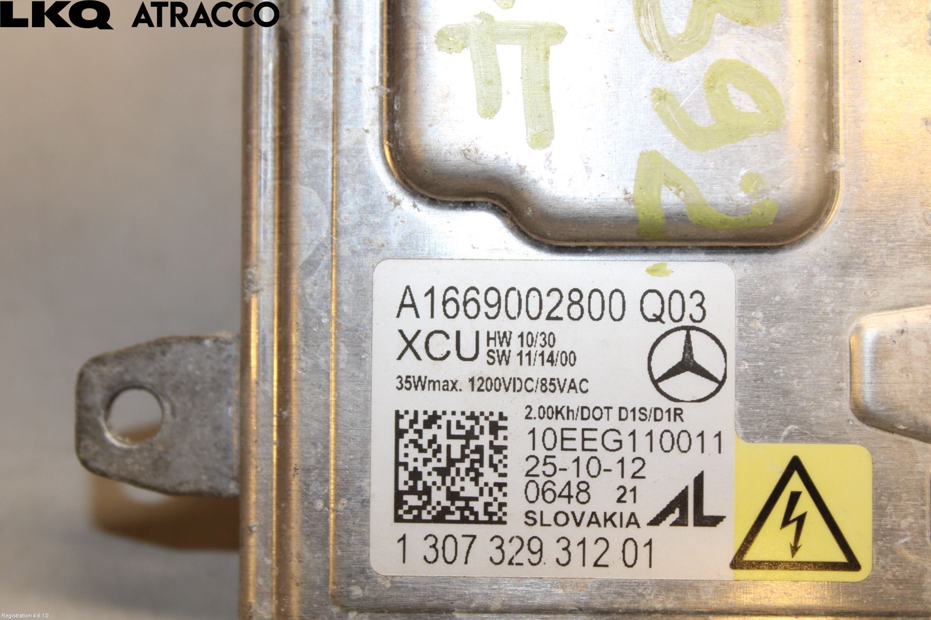 Mercedes-Benz MB B-KLASS (W246/W242) 12-19 Styrenhet Strålkastare