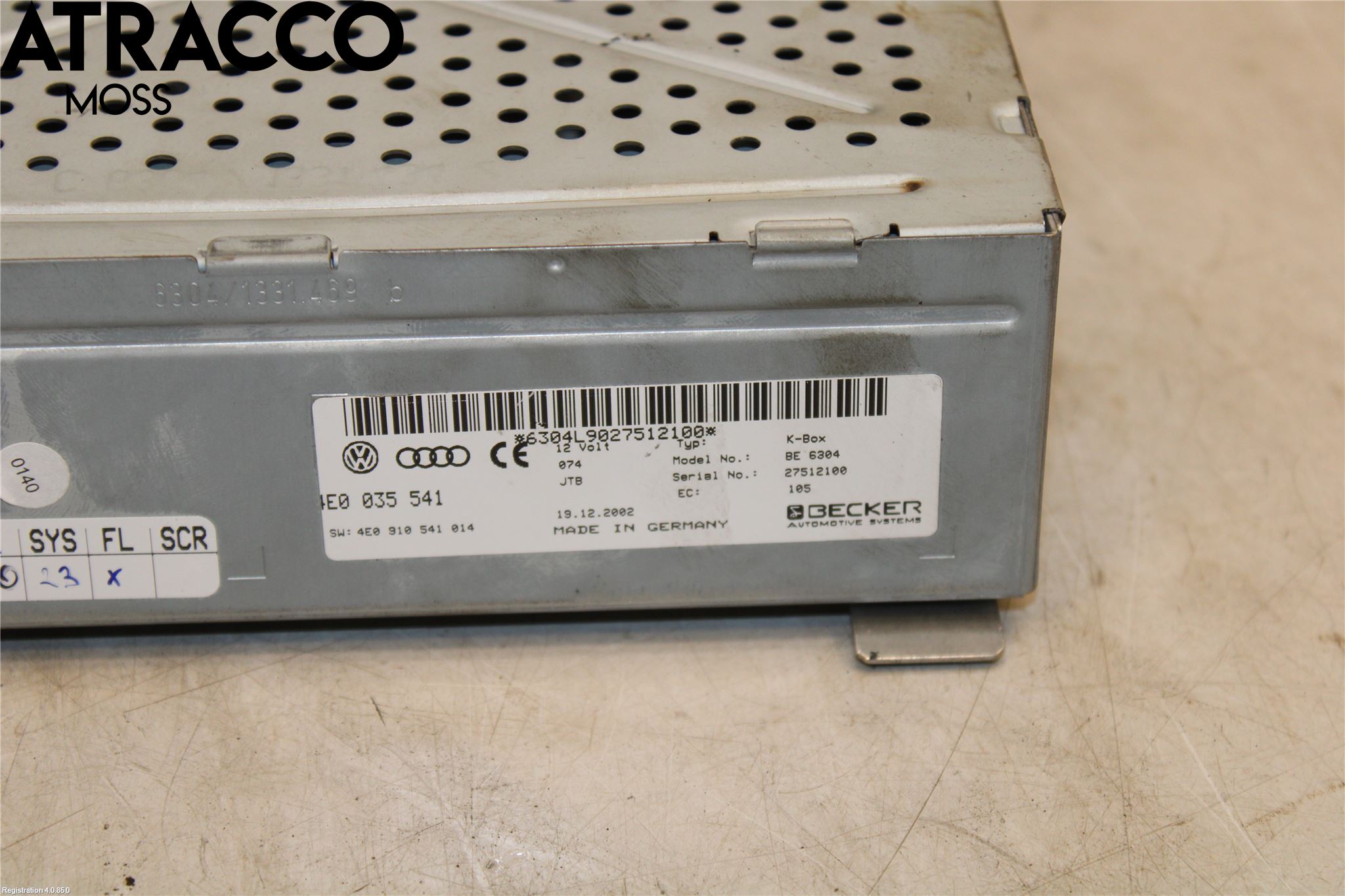 Audi A8/S8 4D 94-02 Radio Övrigt
