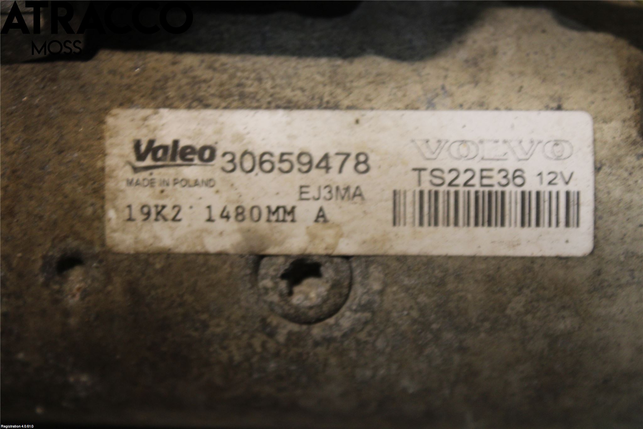 Volvo V40 12-19 Startmotor Diesel