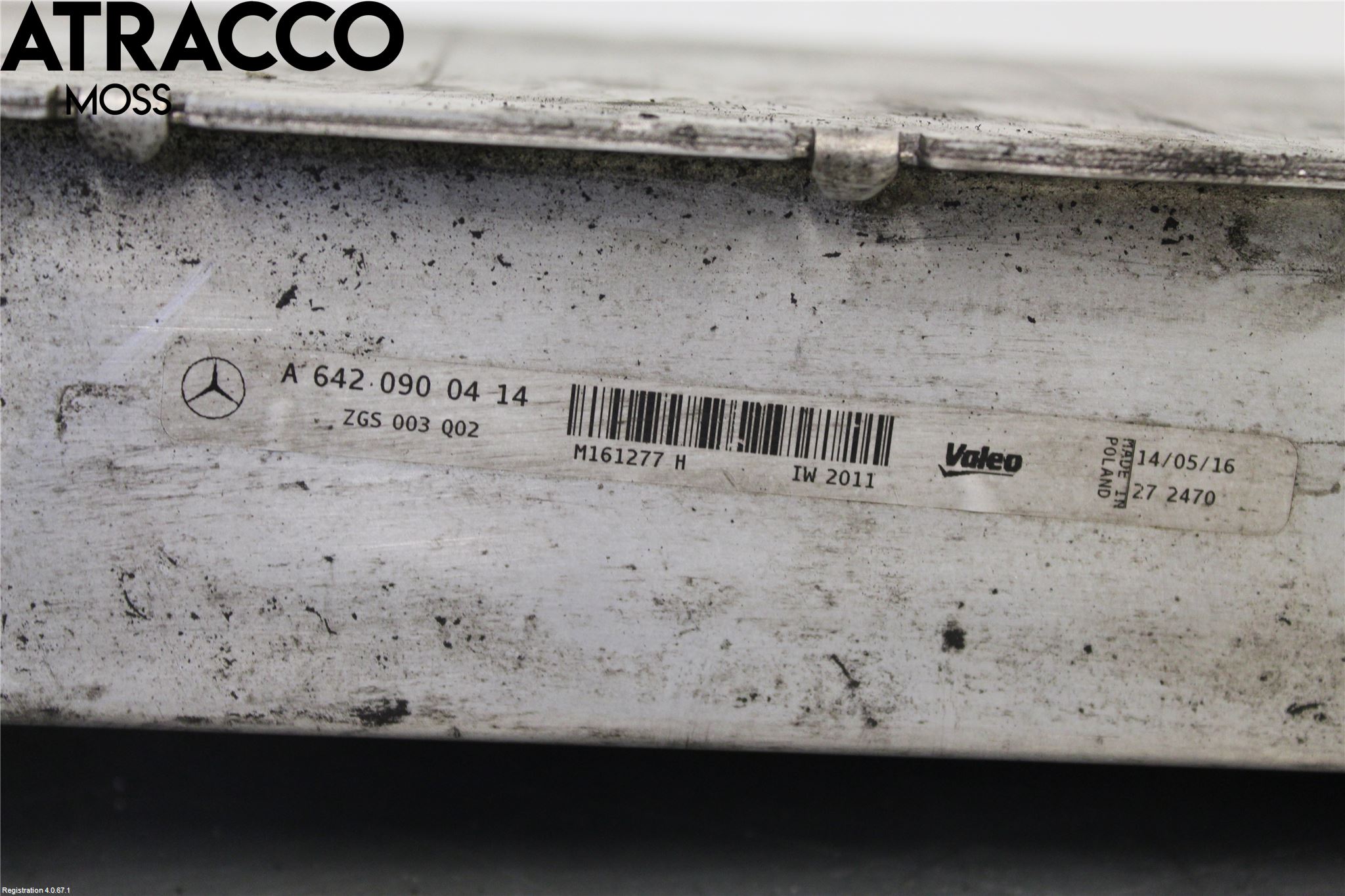 Mercedes-Benz MB S-KLASS (W222) 13-20 Laddluft-Intercooler Kyl