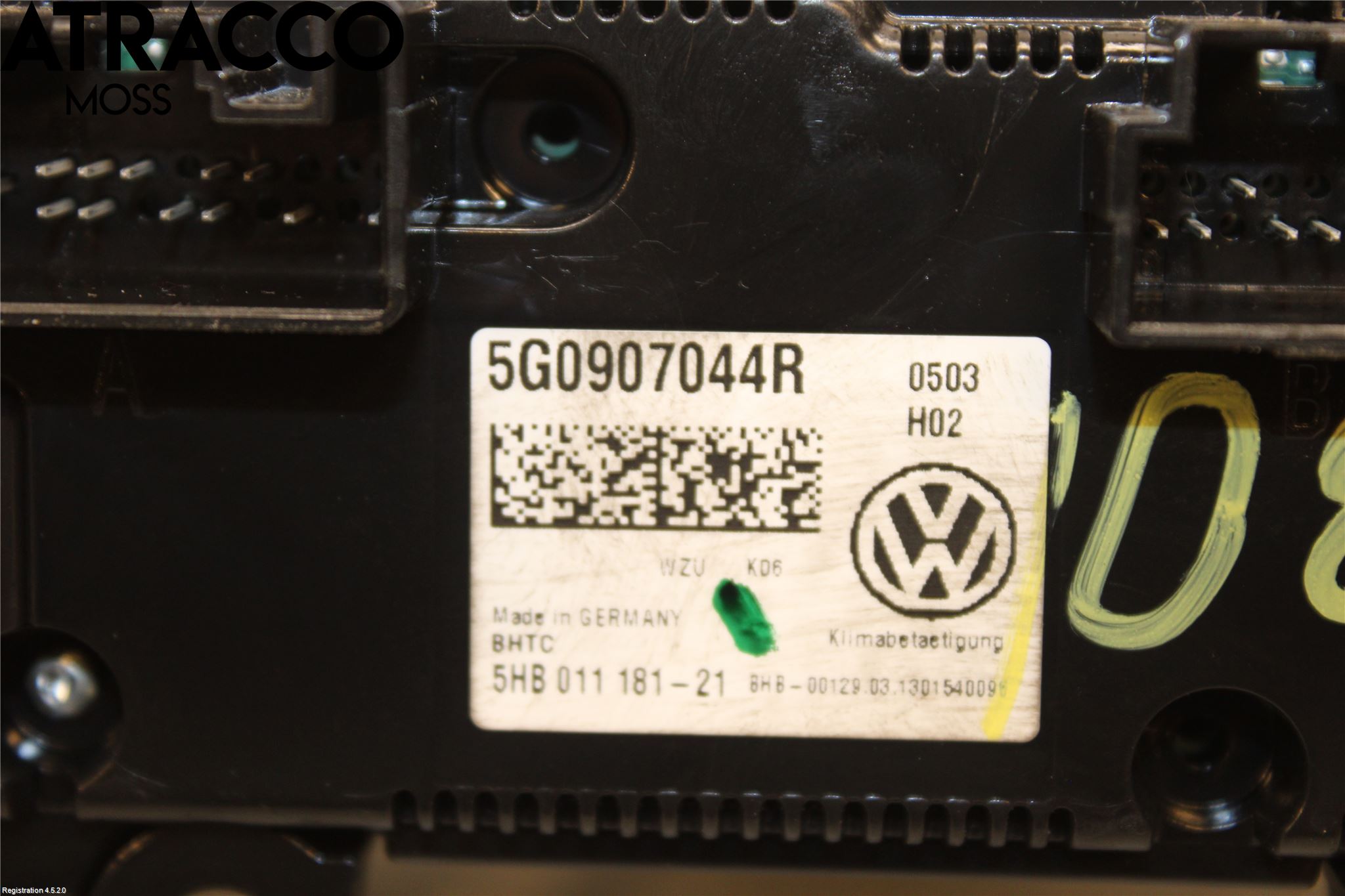 Volkswagen VW GOLF / E-GOLF VII 13-20 Ac Styrenhet Ac Manöveren