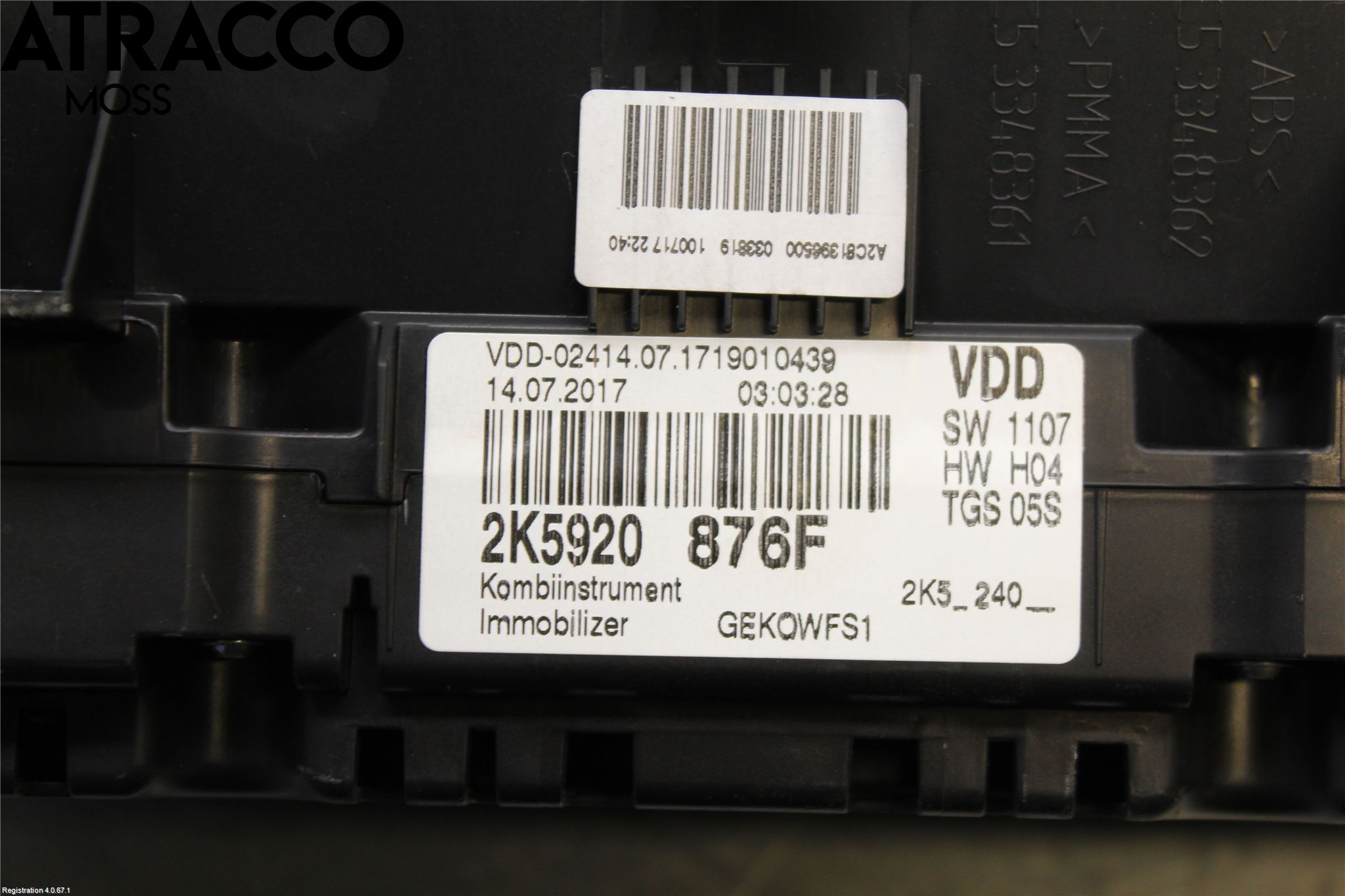 Volkswagen VW CADDY 16-20 Instrument Komb