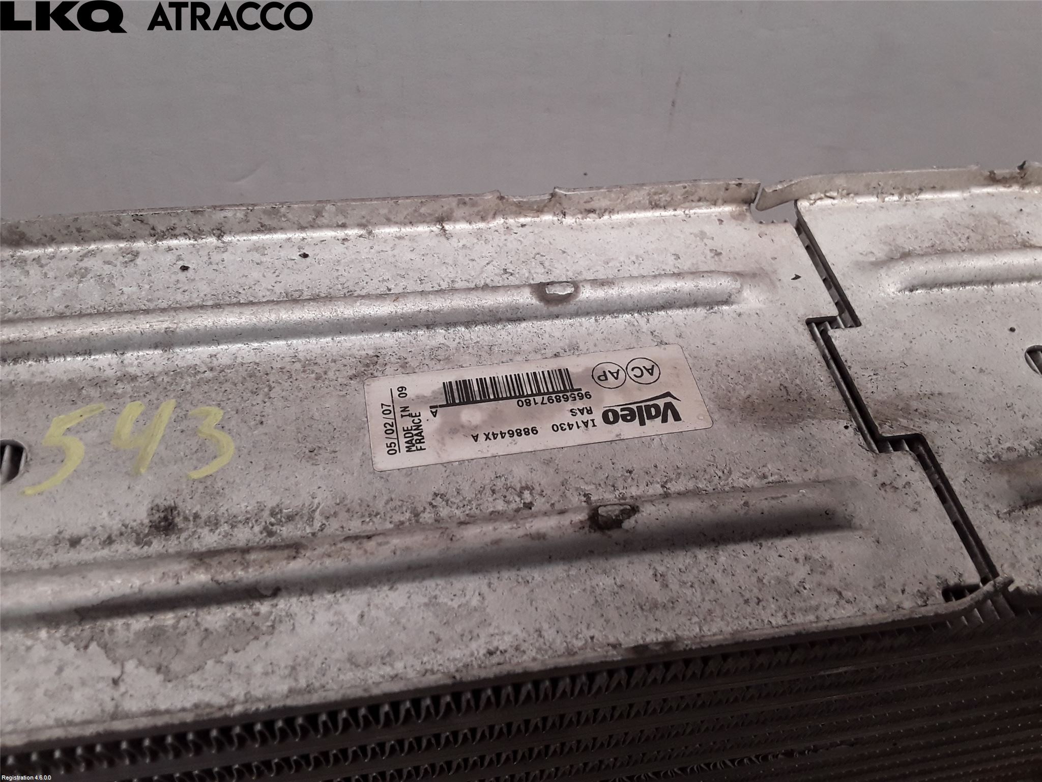 Peugeot 307     05-08 Laddluft-Intercooler Kyl
