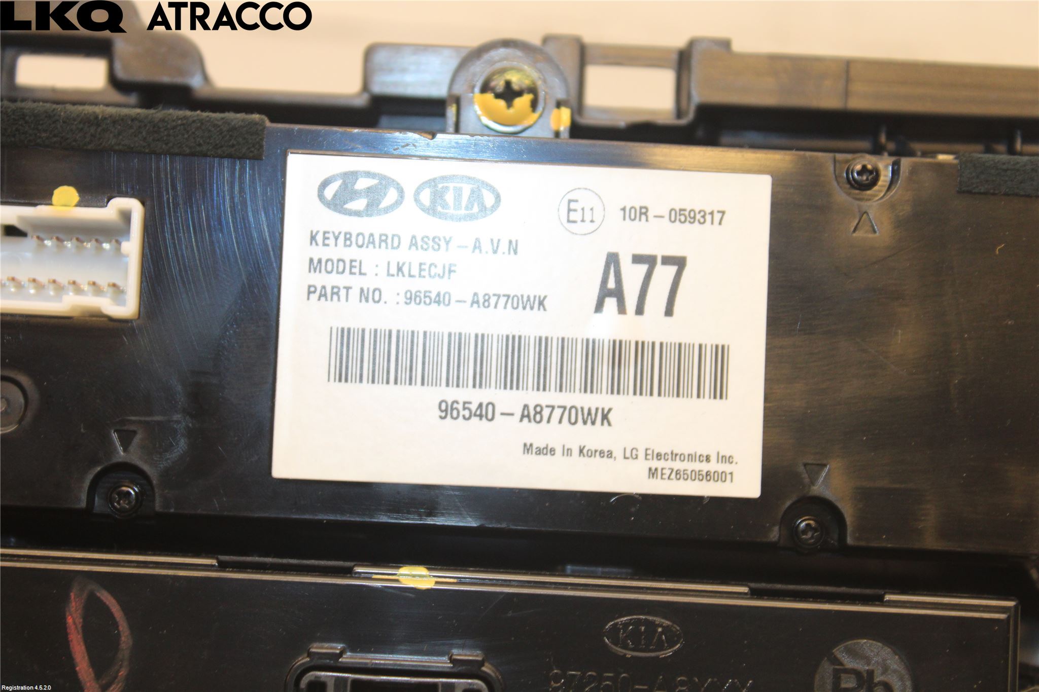 Kia OPTIMA 16-20 Ac Styrenhet Ac Manöveren