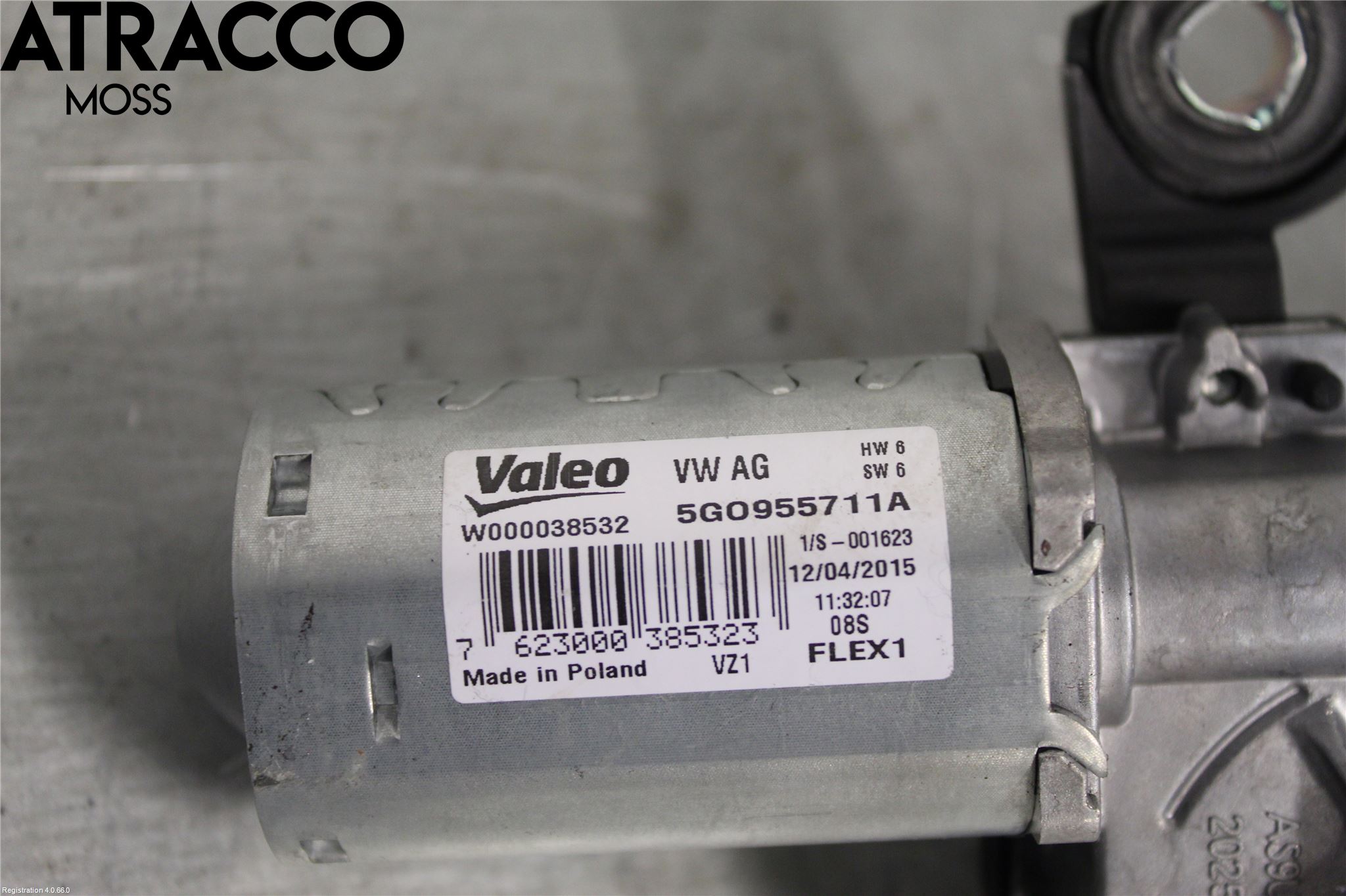 Volkswagen VW GOLF / E-GOLF VII 13-20 Torkarmotor Baklucka