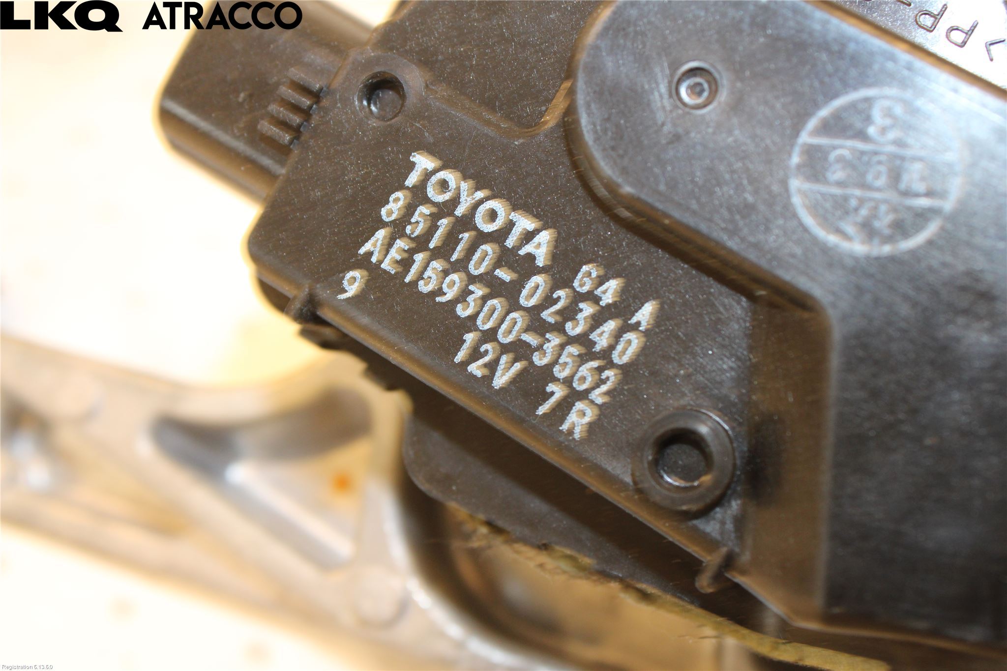 Toyota AURIS 13-19 Torkarmotor Vindruta