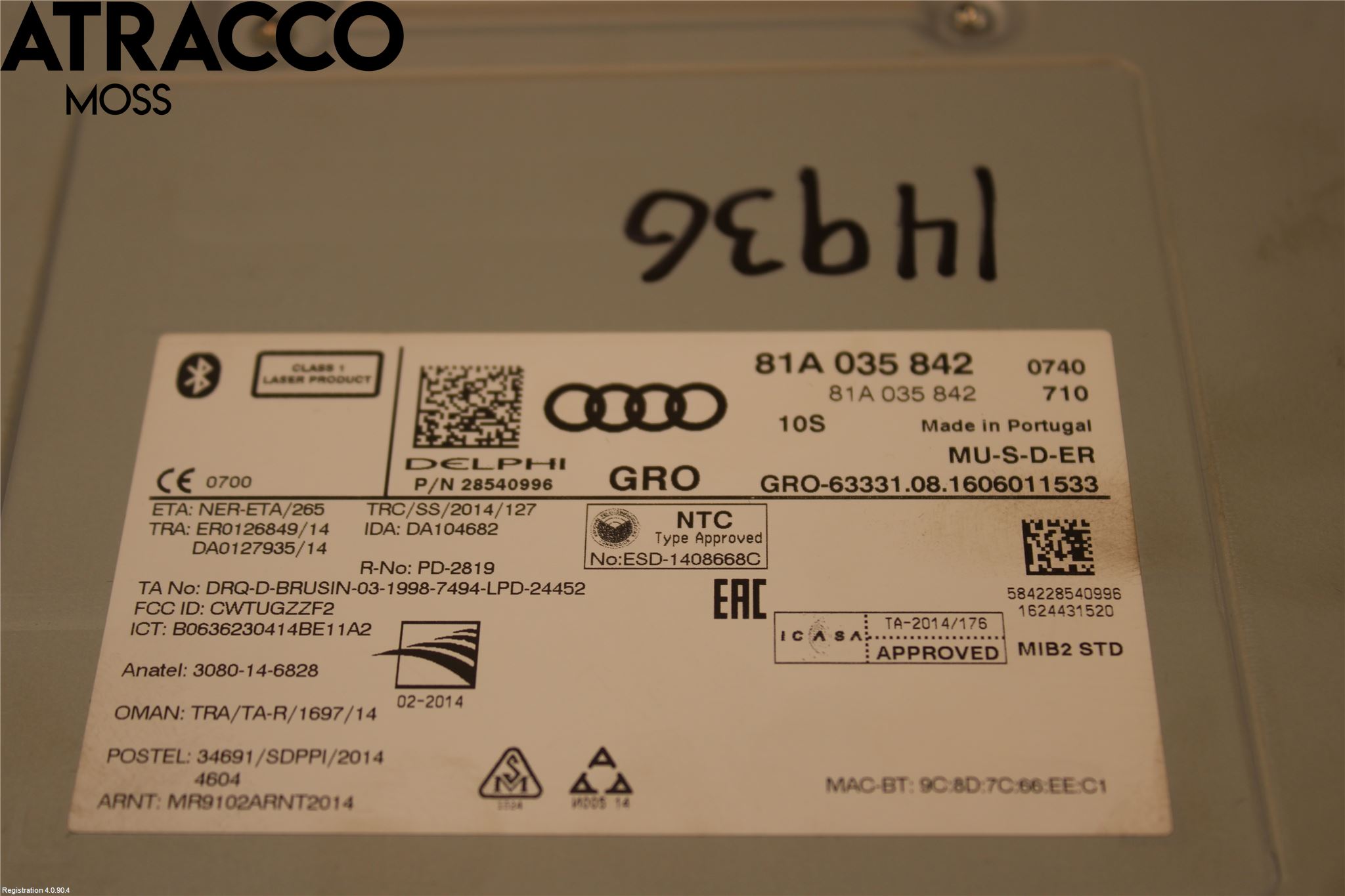 Audi A3/S3 8V 13-20 Dvd